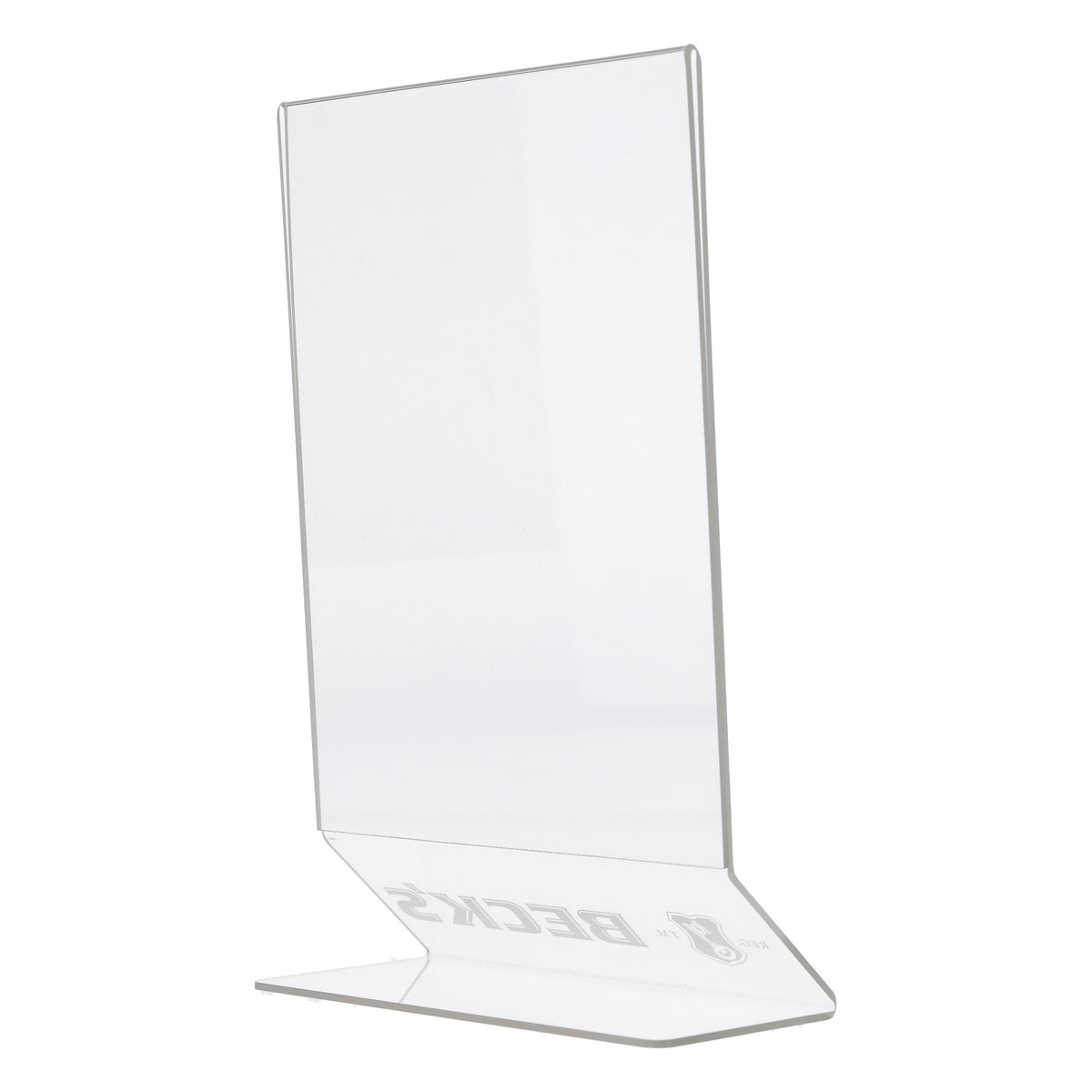 Becks Beer Menu Stand Transparent Plastic – View 4