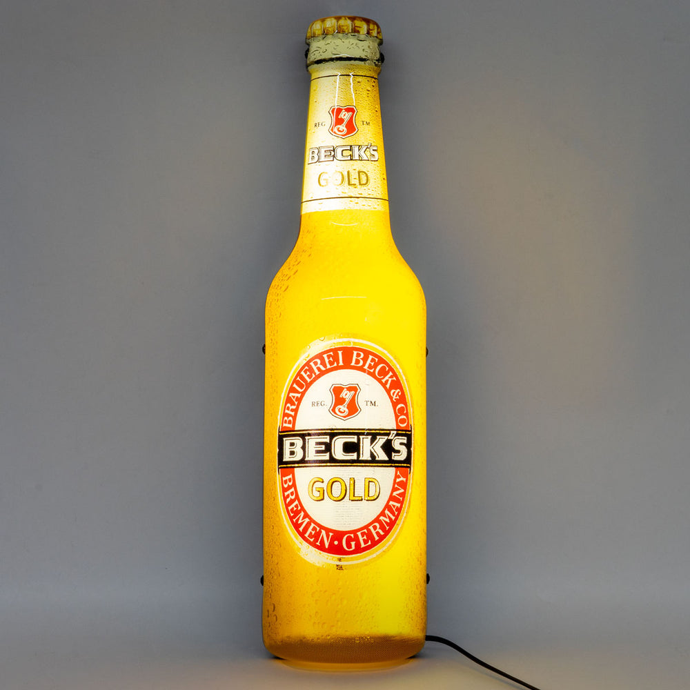 Beck's neon sign Wall sign LED illuminated gold bar decoration Wall decoration Bar decoration Merchandise