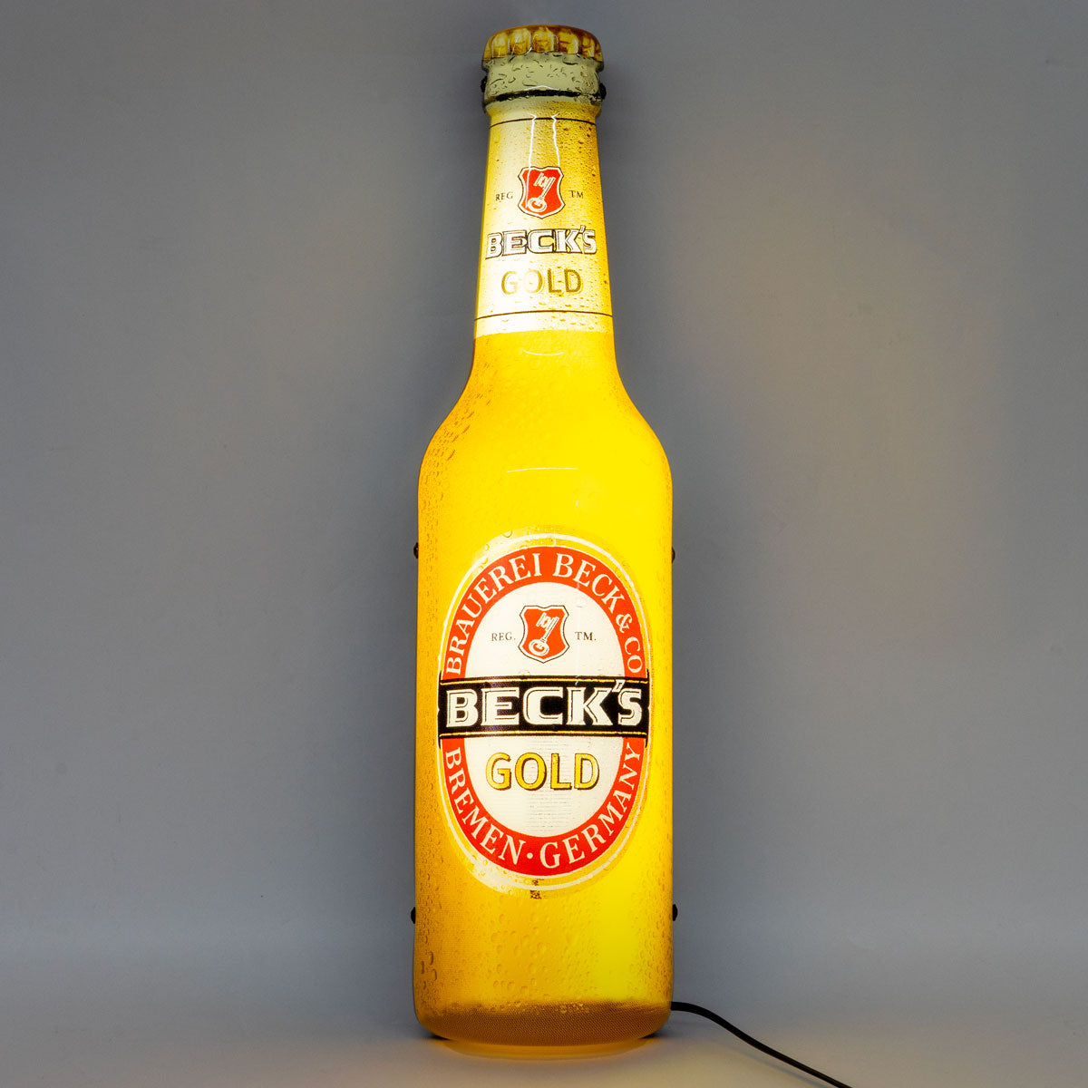 Beck's neon sign Wall sign LED illuminated gold bar decoration Wall decoration Bar decoration Merchandise