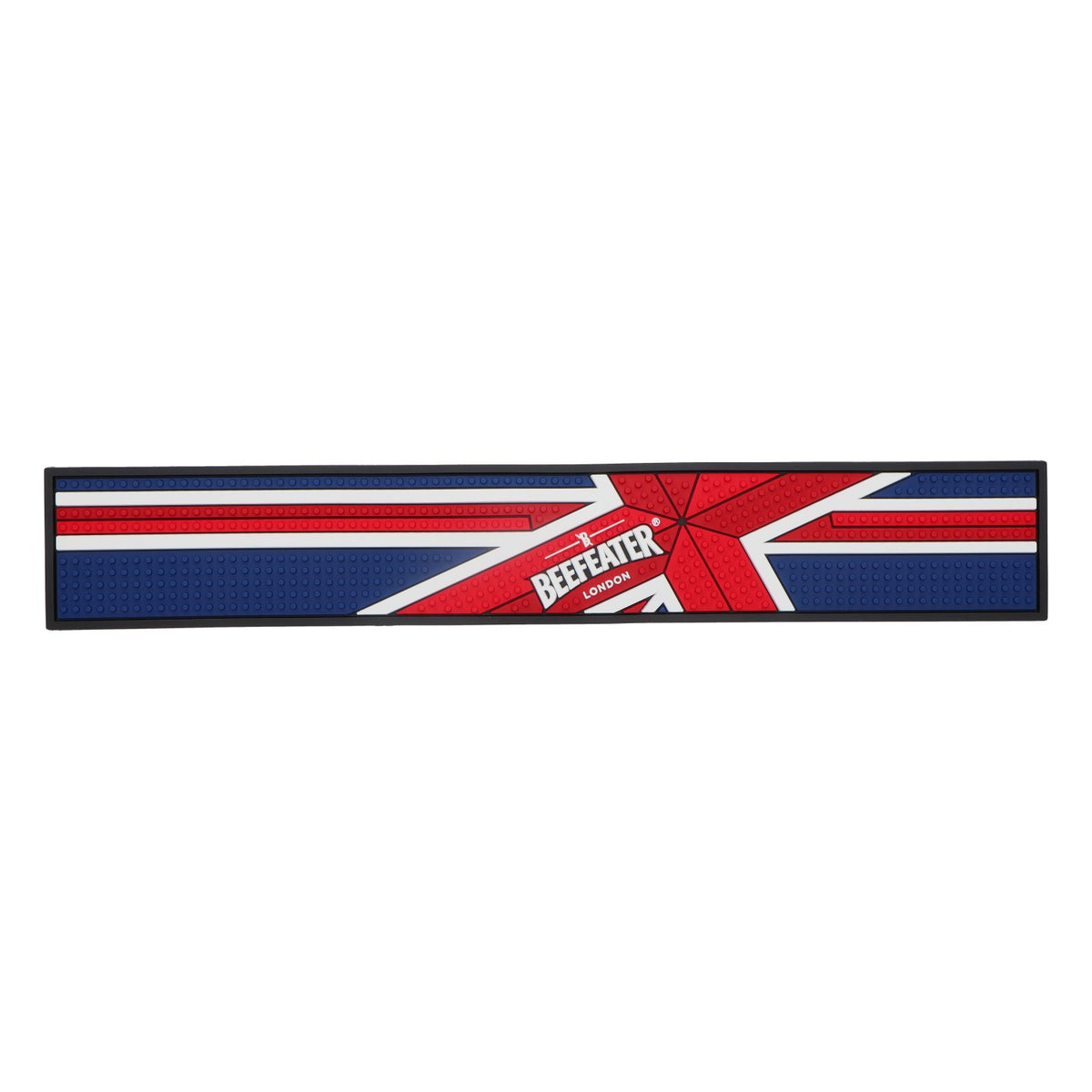 Beefeater bar mat draining mat service mat 59x9cm London motif bar accessories – View 3