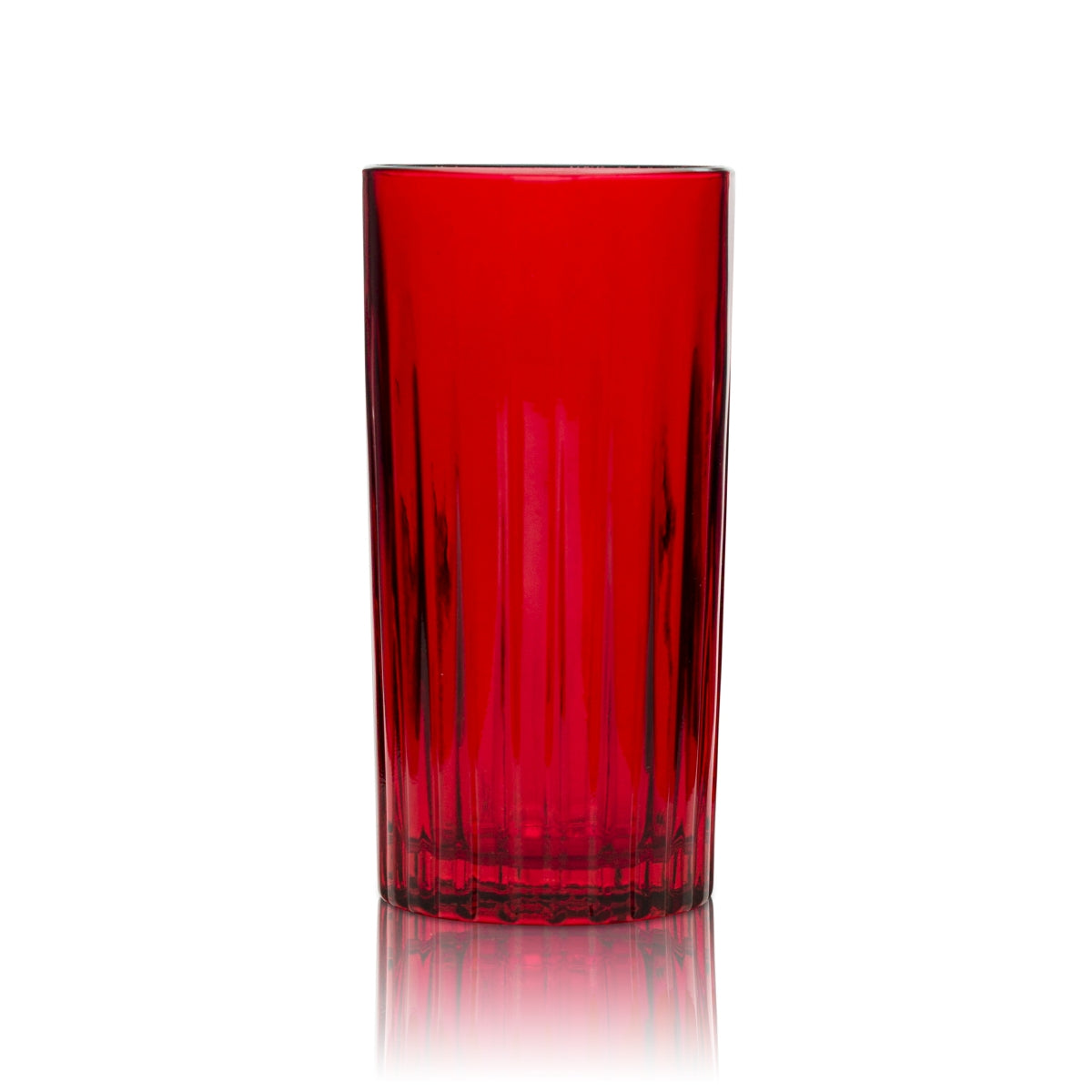 Beefeater Gin Glass 0.4L Long Drink Tonic Cocktail Glasses Red 24 Relief Contour Glass – View 2