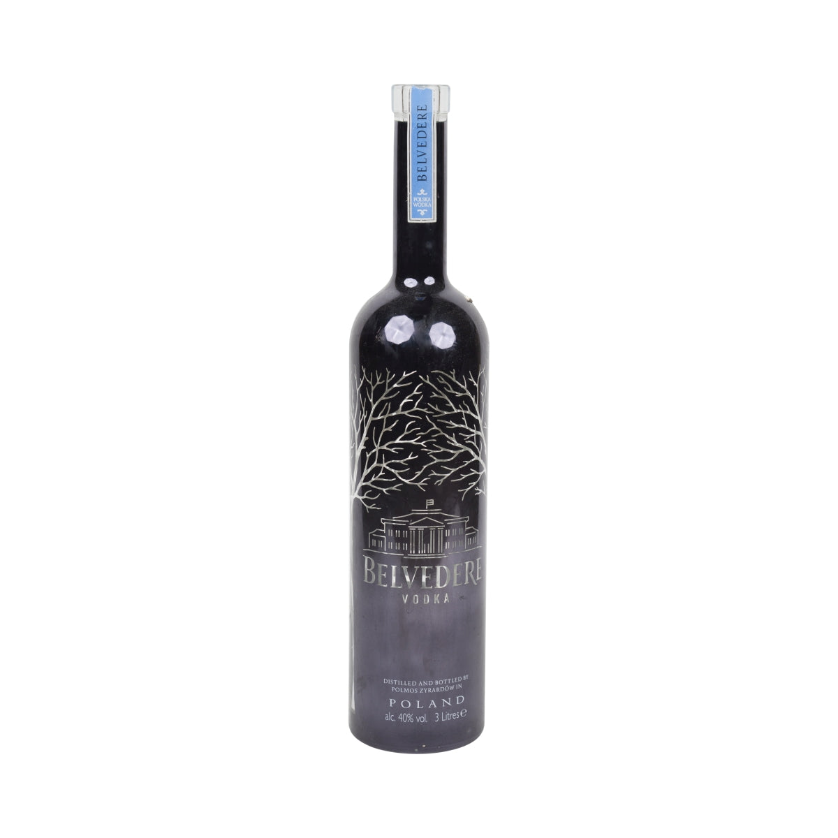 Belvedere Vodka Bottle 3L EMPTY Black Edition Used Decorative Collector's Lamp – View 2