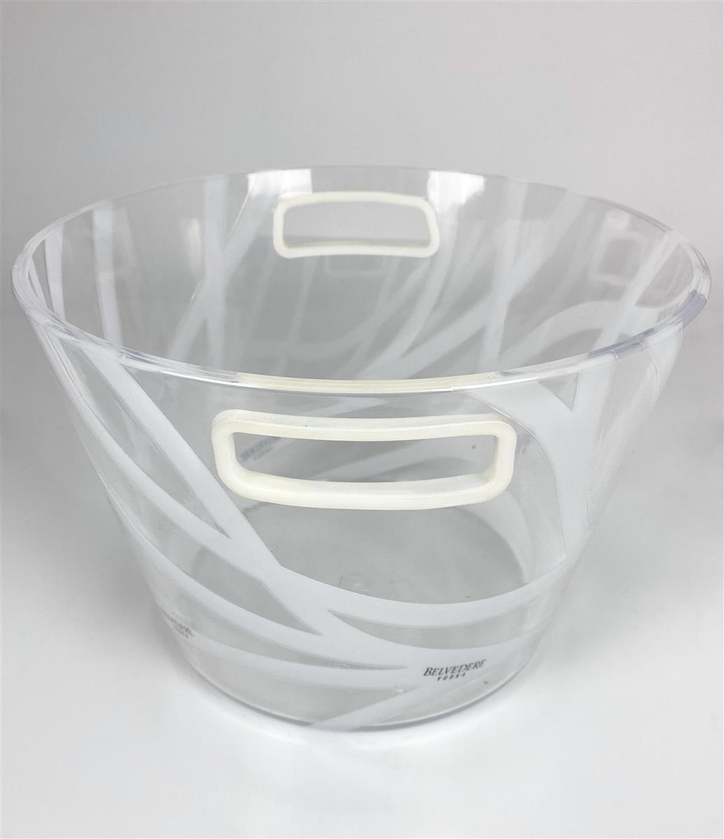 Belvedere Vodka Bottle Cooler Ice Cube Container Single Old Version Transparent Round – View 6