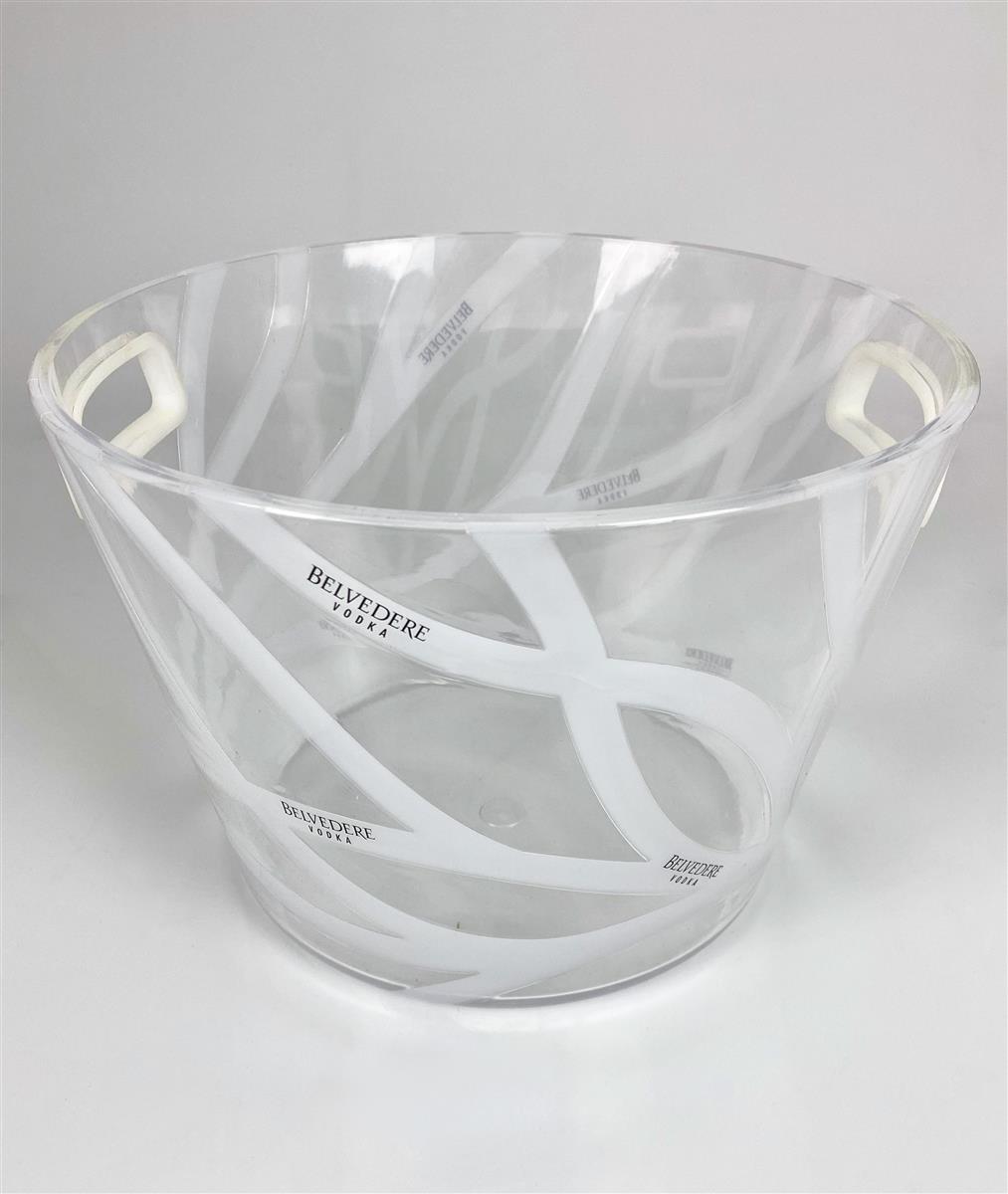 Belvedere Vodka Bottle Cooler Ice Cube Container Single Old Version Transparent Round