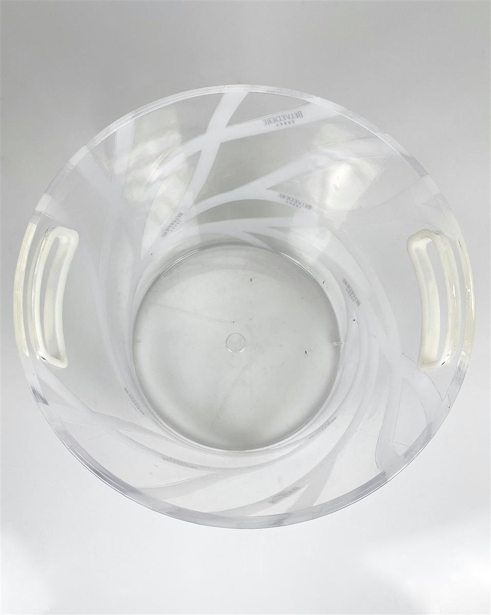 Belvedere Vodka Bottle Cooler Ice Cube Container Single Old Version Transparent Round – View 3