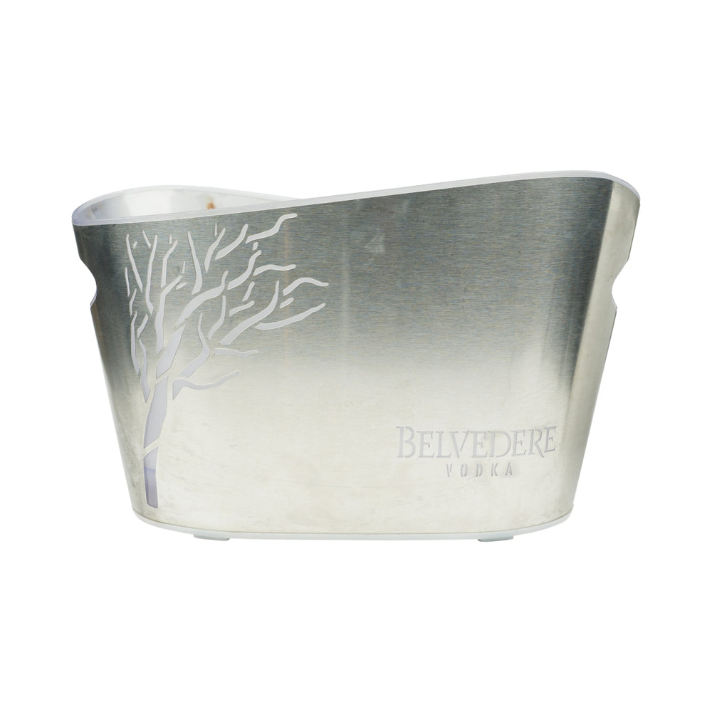 Belvedere Vodka cooler magnum used ice cube bottles container box bar