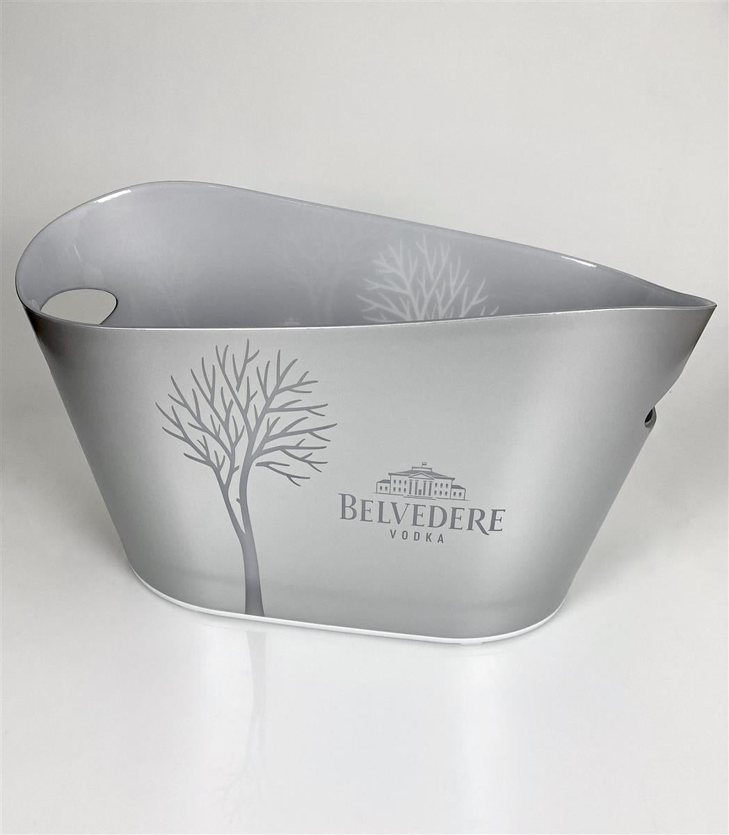 Belvedere Vodka LED rechargeable bottle cooler ice cube container Magnum silver – View 2