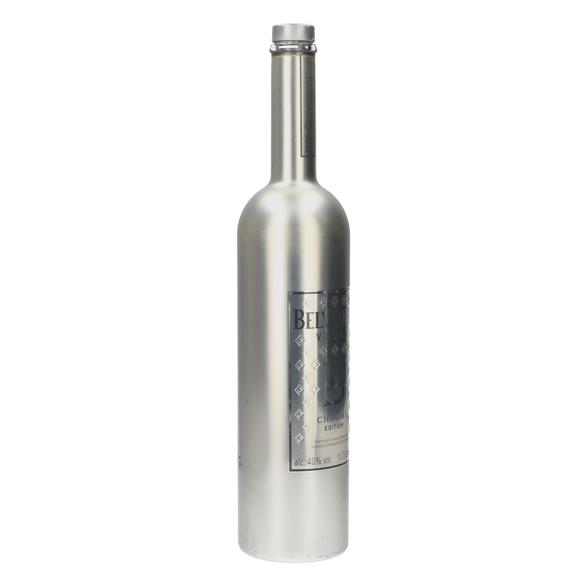 Belvedere Vodka Display Bottle, 1.75 L, Empty Bottle, Chrome Edition with LED, Used – View 2