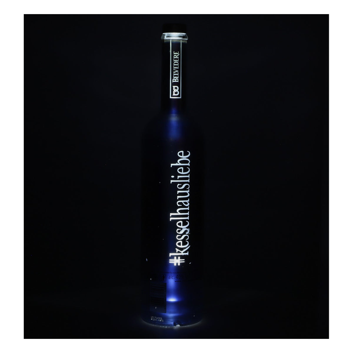 Belvedere Vodka Display Bottle, 1.75 L, Empty Bottle, Chrome Edition with LED, Used – View 4