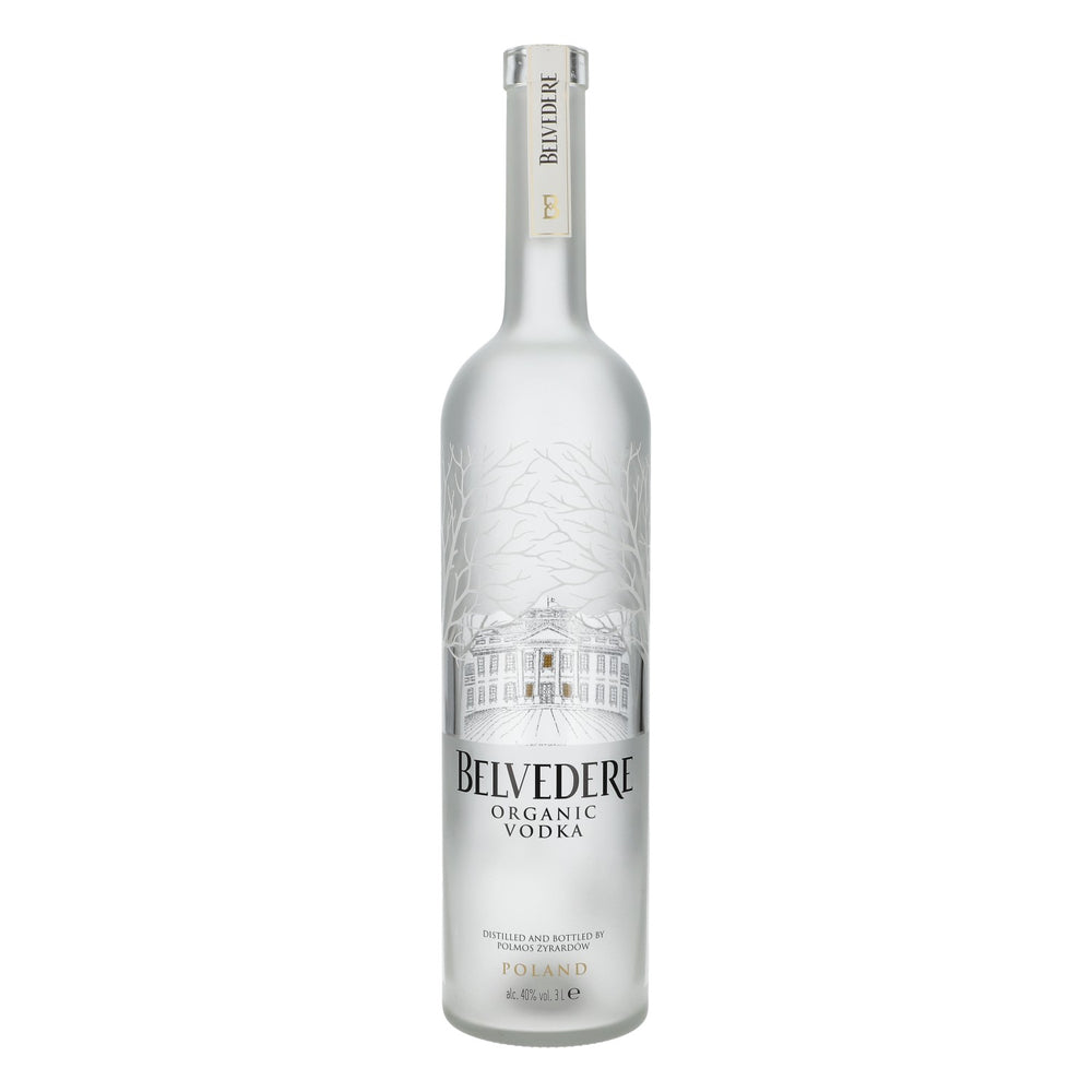 Belvedere Vodka Display Bottle, 3 L, Empty Organic Vodka Bottle with LED, Used