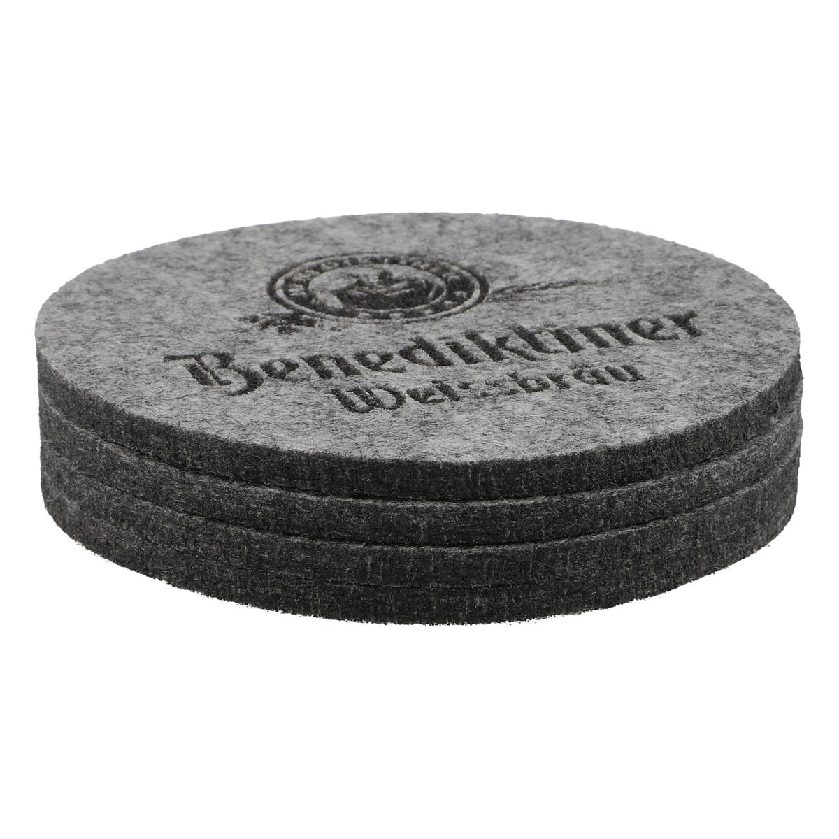 Benediktiner Beer 4-Pack Glass Coasters Felt Bar Accessories Table Protectors – View 2