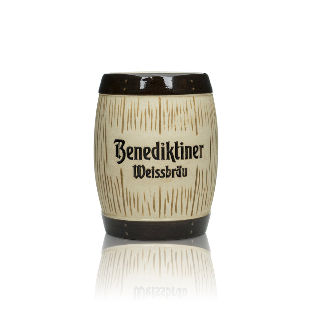 Benedictine beer cutlery basket ceramic holder barrel glass mug stand box bar
