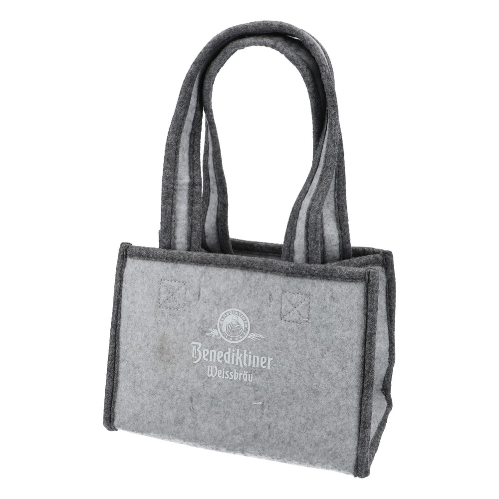 Benedictine beer felt bottle carrier Bottle bag 6-bottle carrier, foldable