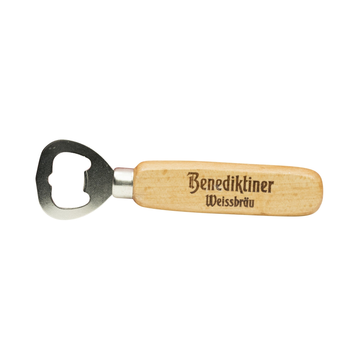 Benedictine beer bottle opener, cap lifter, lever opener, wood