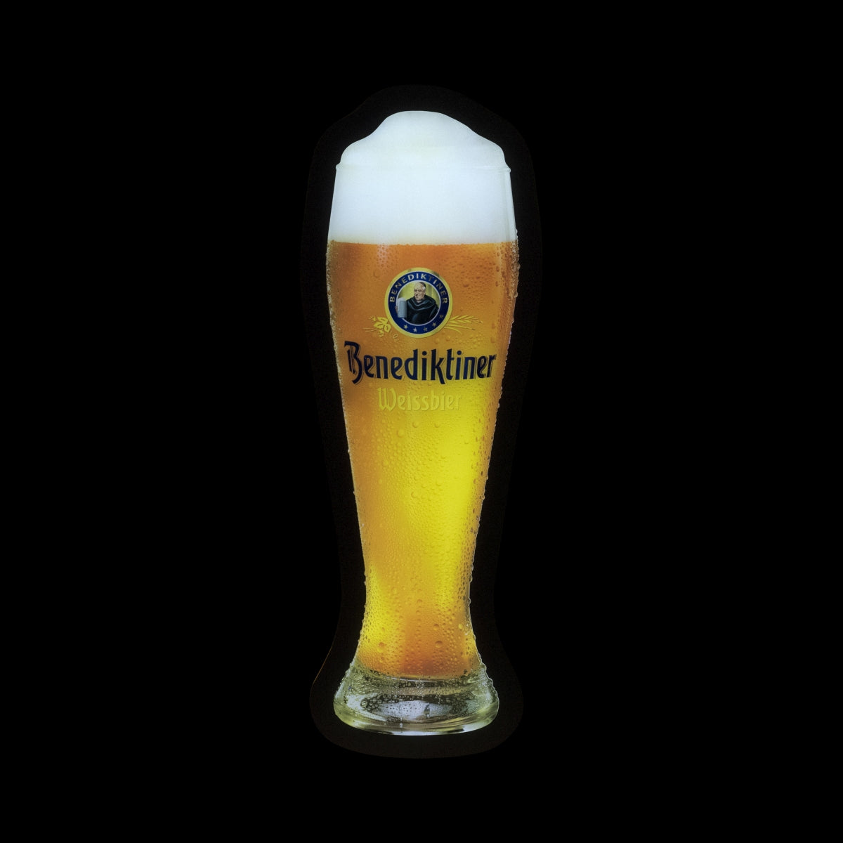Benedictine beer neon sign wheat beer glass LED sign wall plaque decorative light – View 2
