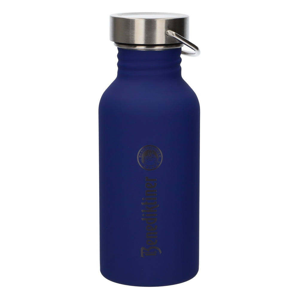 Benedictine beer travel bottle, aluminum thermos bottle, cooling bottle, 0.5 l