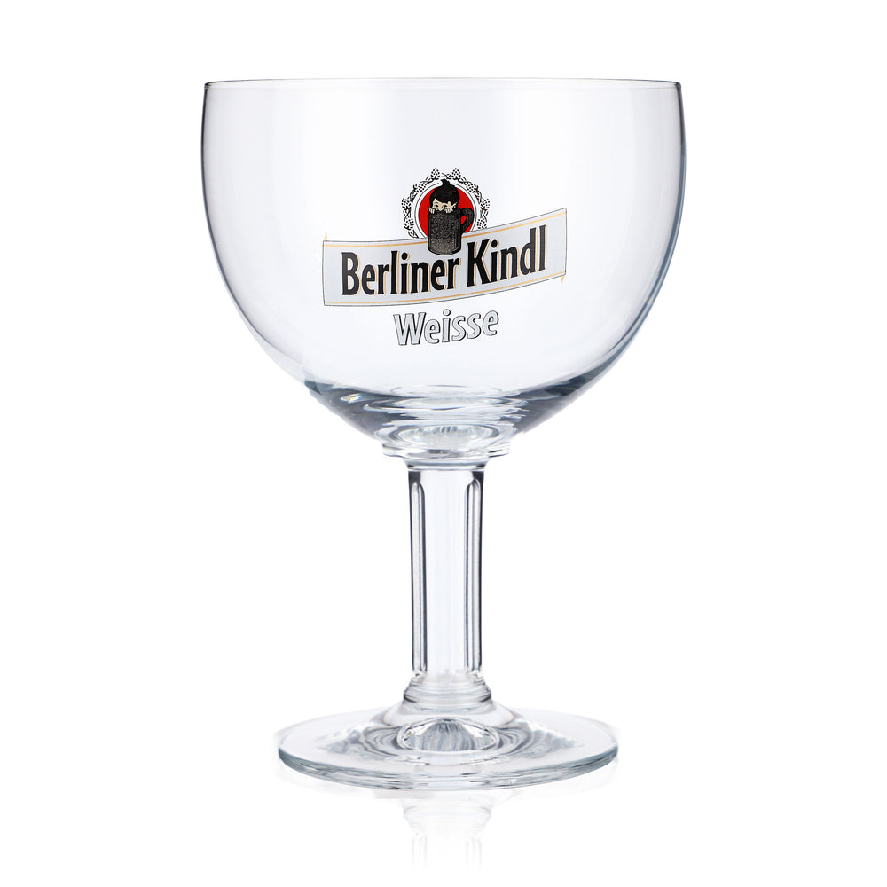 Berliner Kindl Beer Glasses 0.3l Goblet with white lettering Ritzenhoff