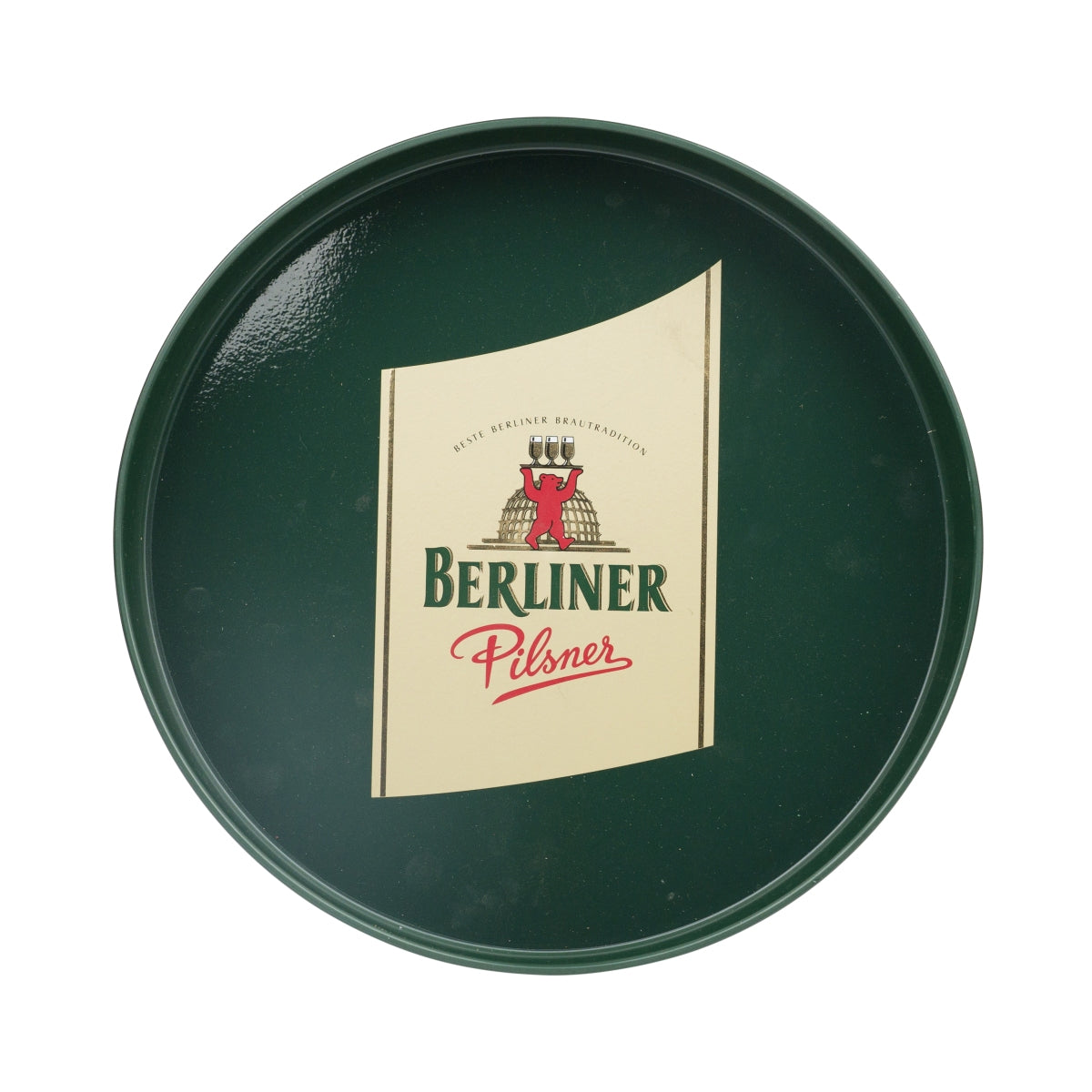 Berlin Pilsner Beer Tray 32cm Glasses Serving Tray Gastro Waiter Green