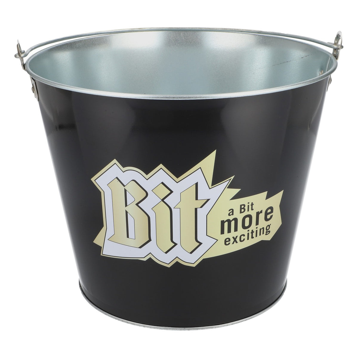 Bitburger Beer Bucket Ice Cube Bucket Ice Bucket Ice Cube Container Black "Bit"