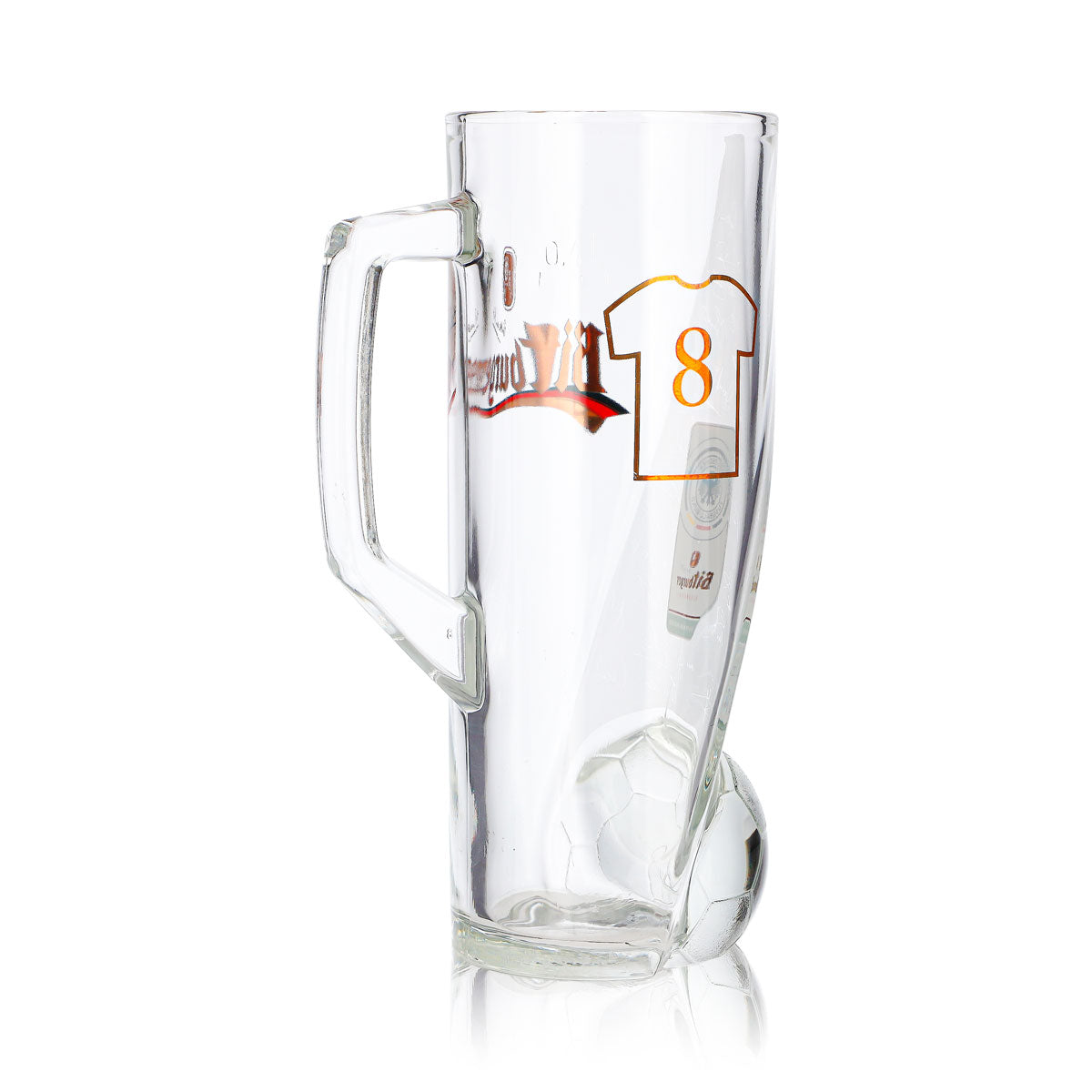 Bitburger Beer Glass, 0.4 L Mug, DFB Premium, Non-Alcoholic, Jersey Number 8 – View 5