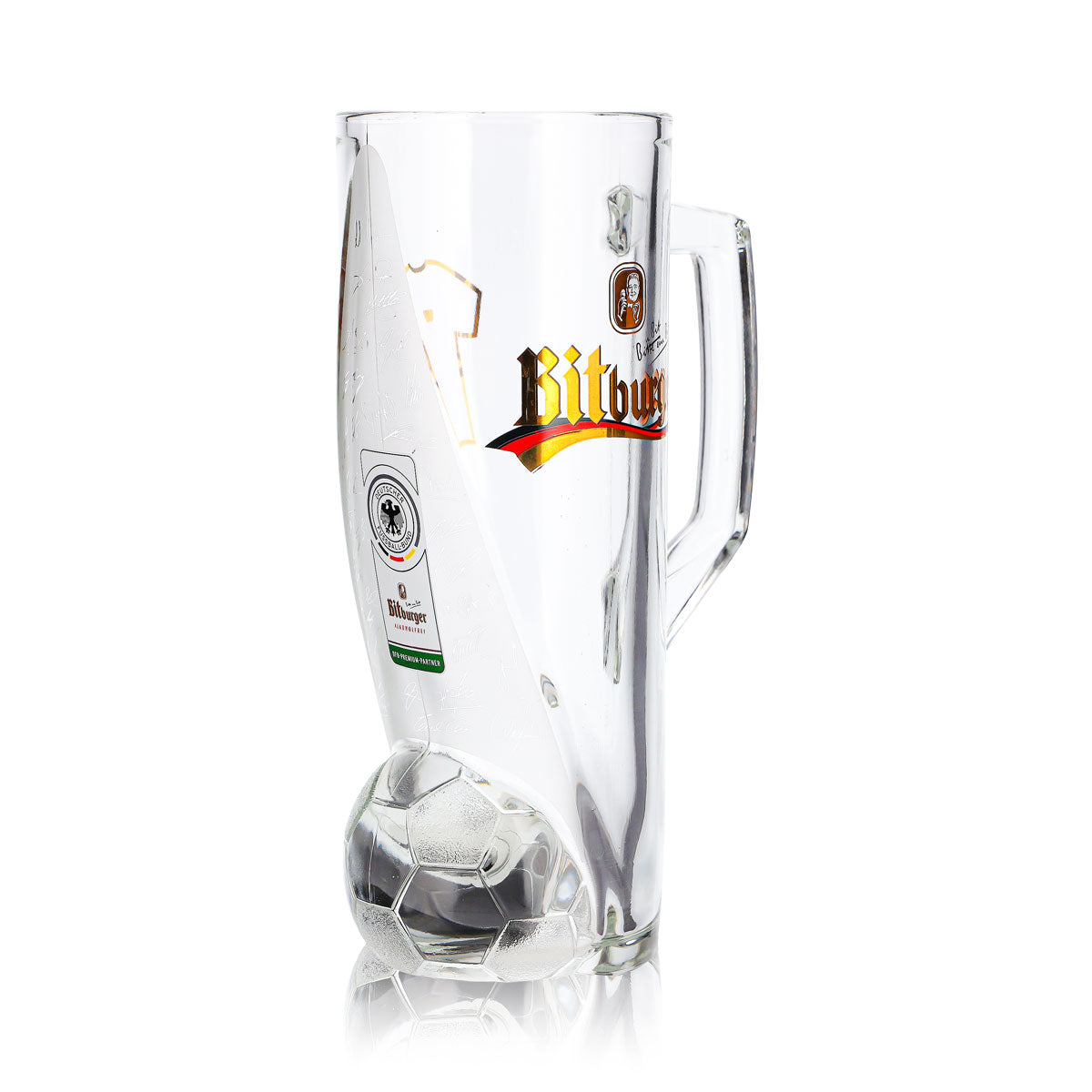 Bitburger Beer Glass, 0.4 L Mug, DFB Premium, Non-Alcoholic, Jersey Number 7 – View 3