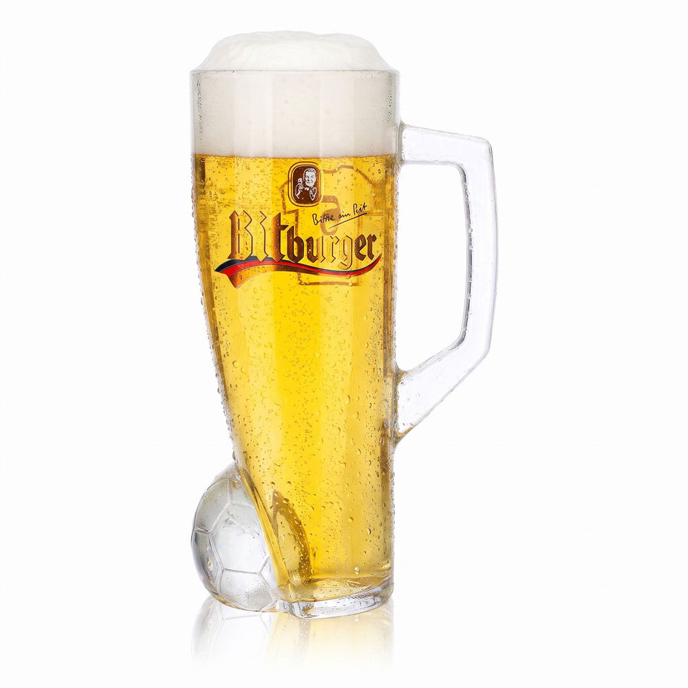 Bitburger Beer Glass, 0.4 L Jug, DFB Premium, Non-Alcoholic, Jersey Number 5