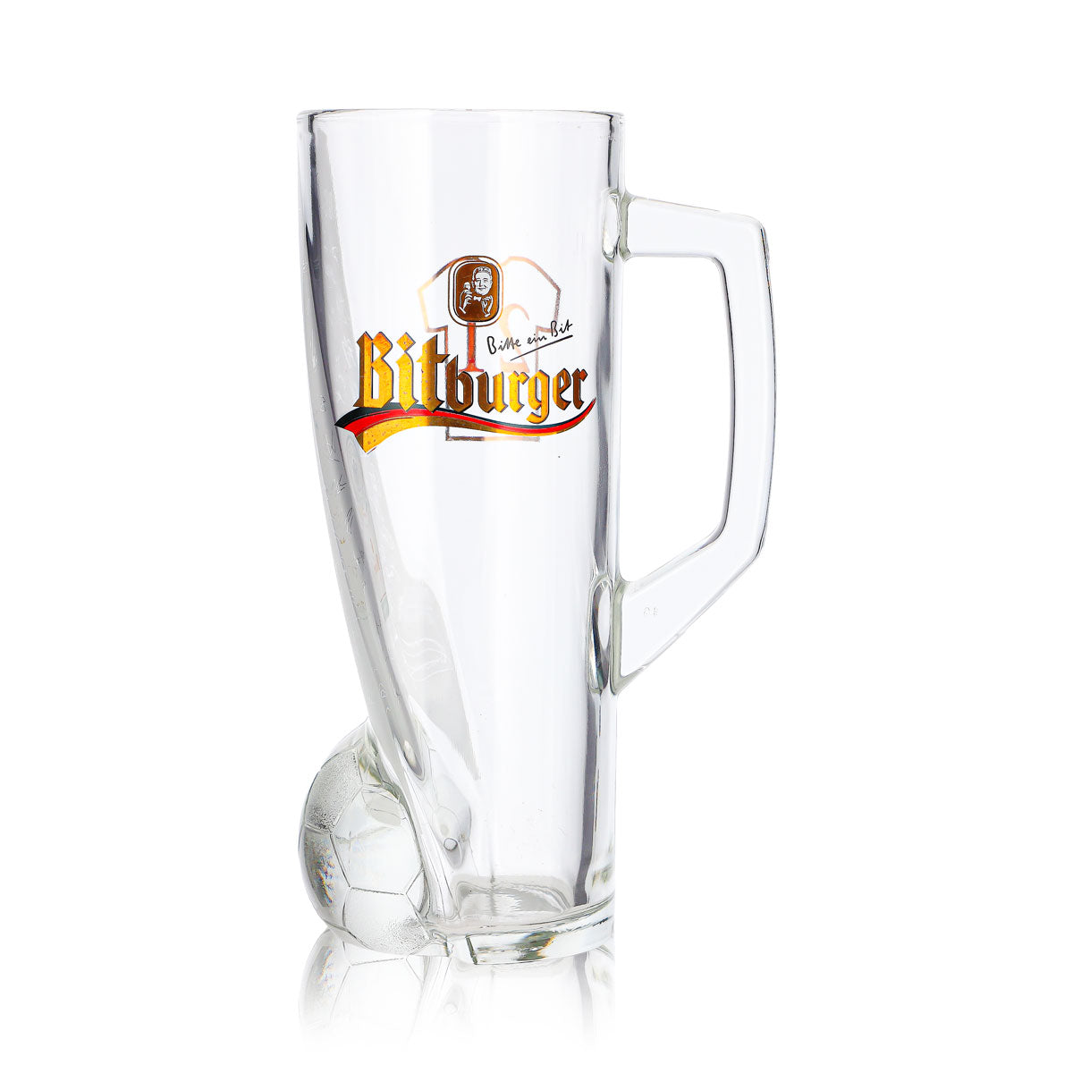 Bitburger Beer Glass, 0.4 L Mug, DFB Premium, Non-Alcoholic, Jersey Number 21 – View 2