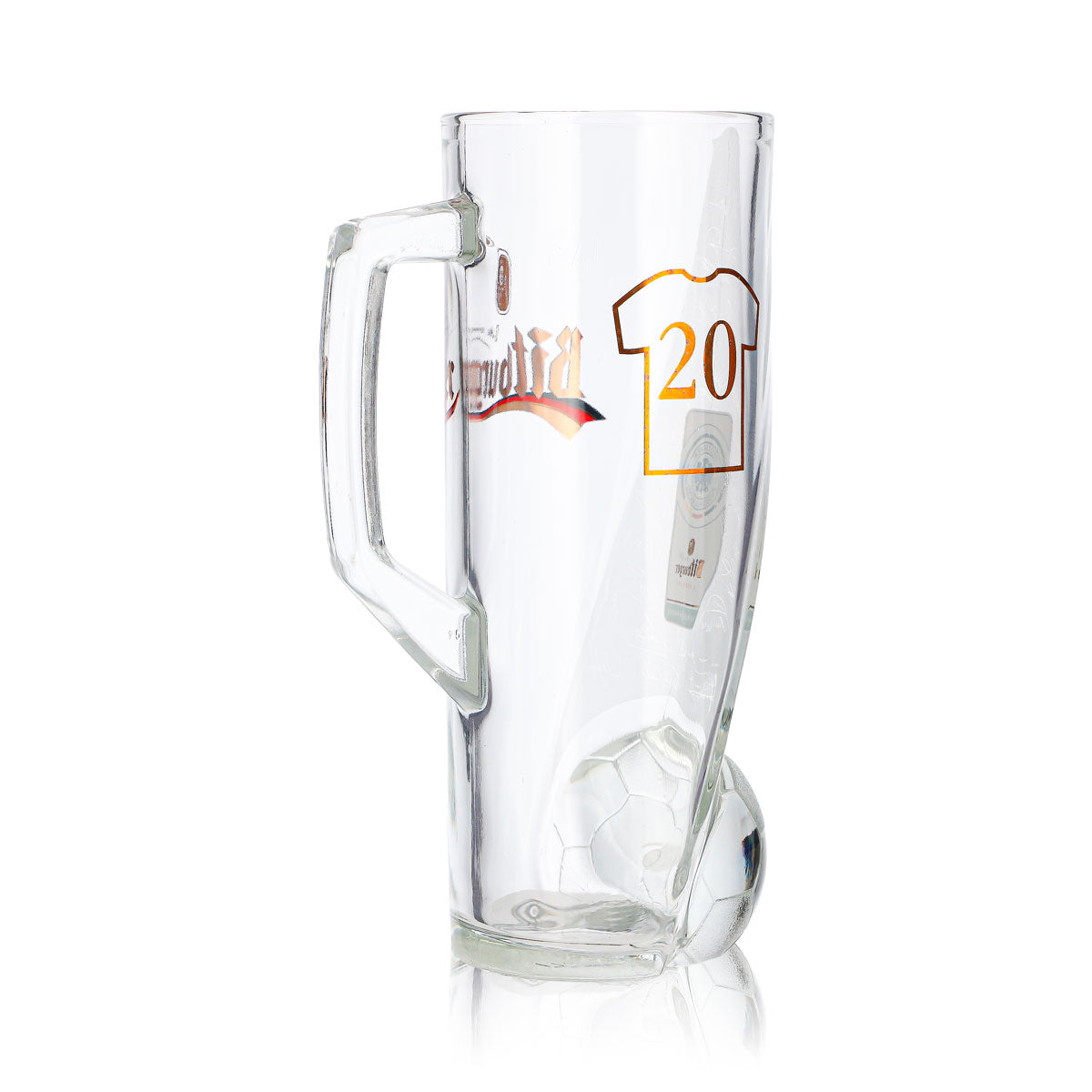 Bitburger Beer Glass, 0.4 L Mug, DFB Premium, Non-Alcoholic, Jersey Number 20 – View 5