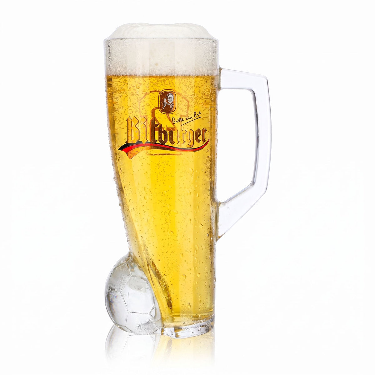 Bitburger Beer Glass, 0.4 L Mug, DFB Premium, Non-Alcoholic, Jersey Number 22
