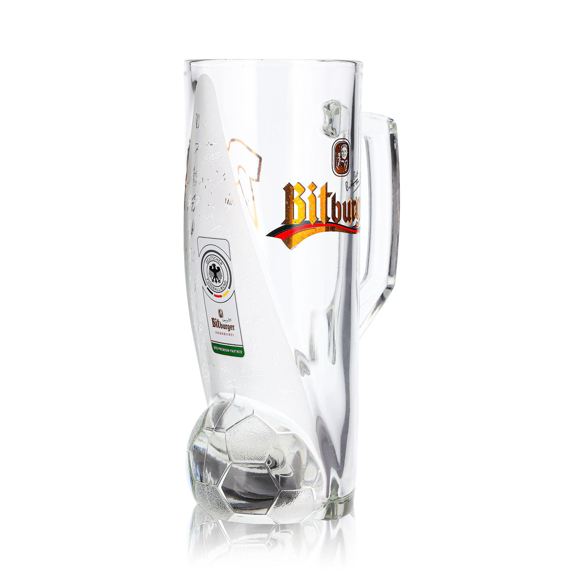 Bitburger Beer Glass, 0.4 L Mug, DFB Premium, Non-Alcoholic, Jersey Number 22 – View 3