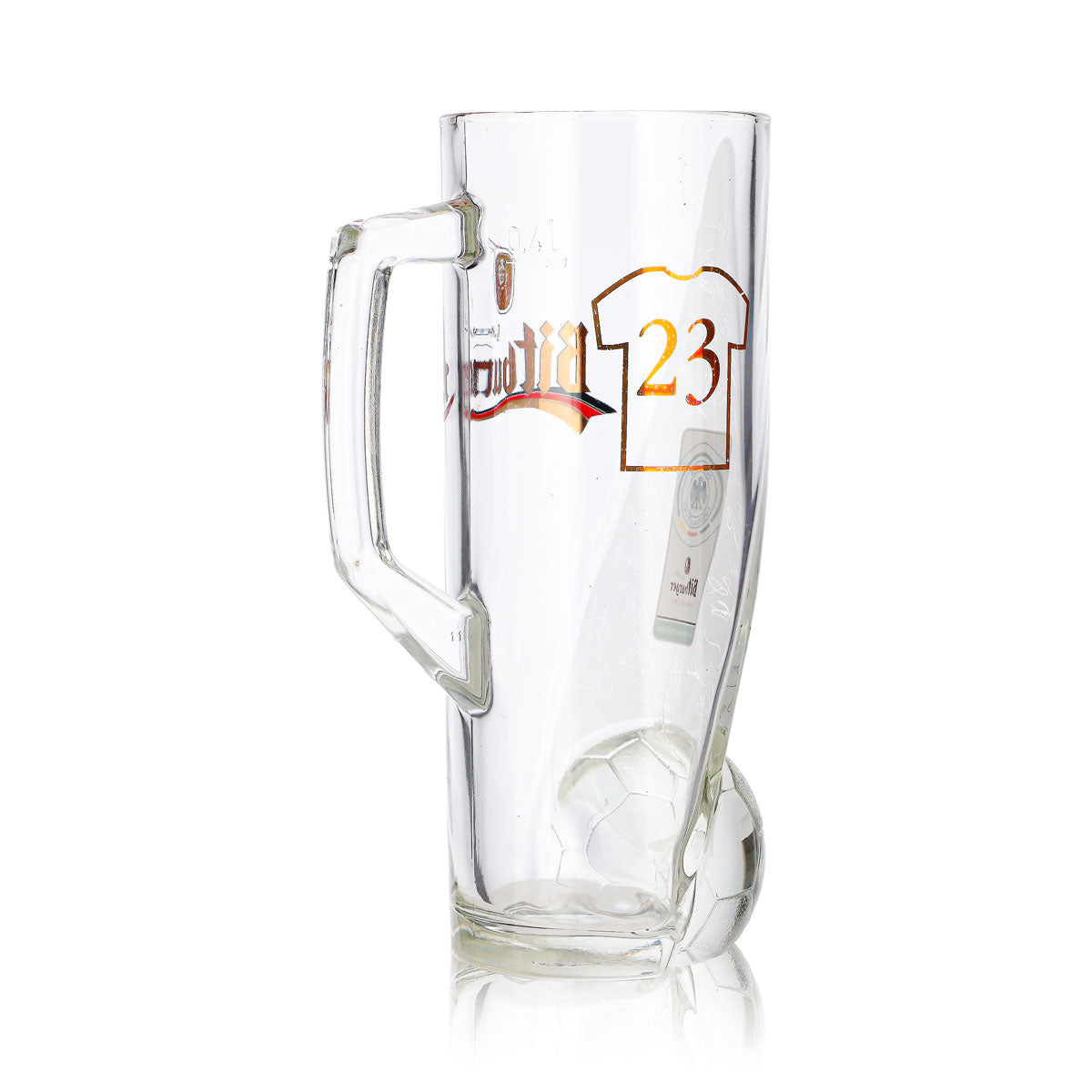 Bitburger Beer Glass, 0.4 L Mug, DFB Premium, Non-Alcoholic, Jersey Number 23 – View 5