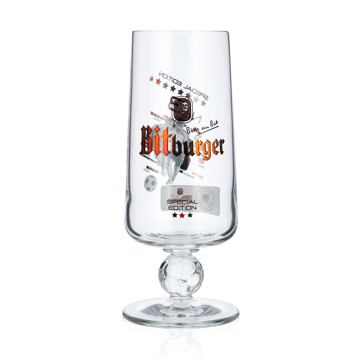 Bitburger Beer Glass Beer Glasses 0.25l Special Edition No.3 Soccer Cup Tuple