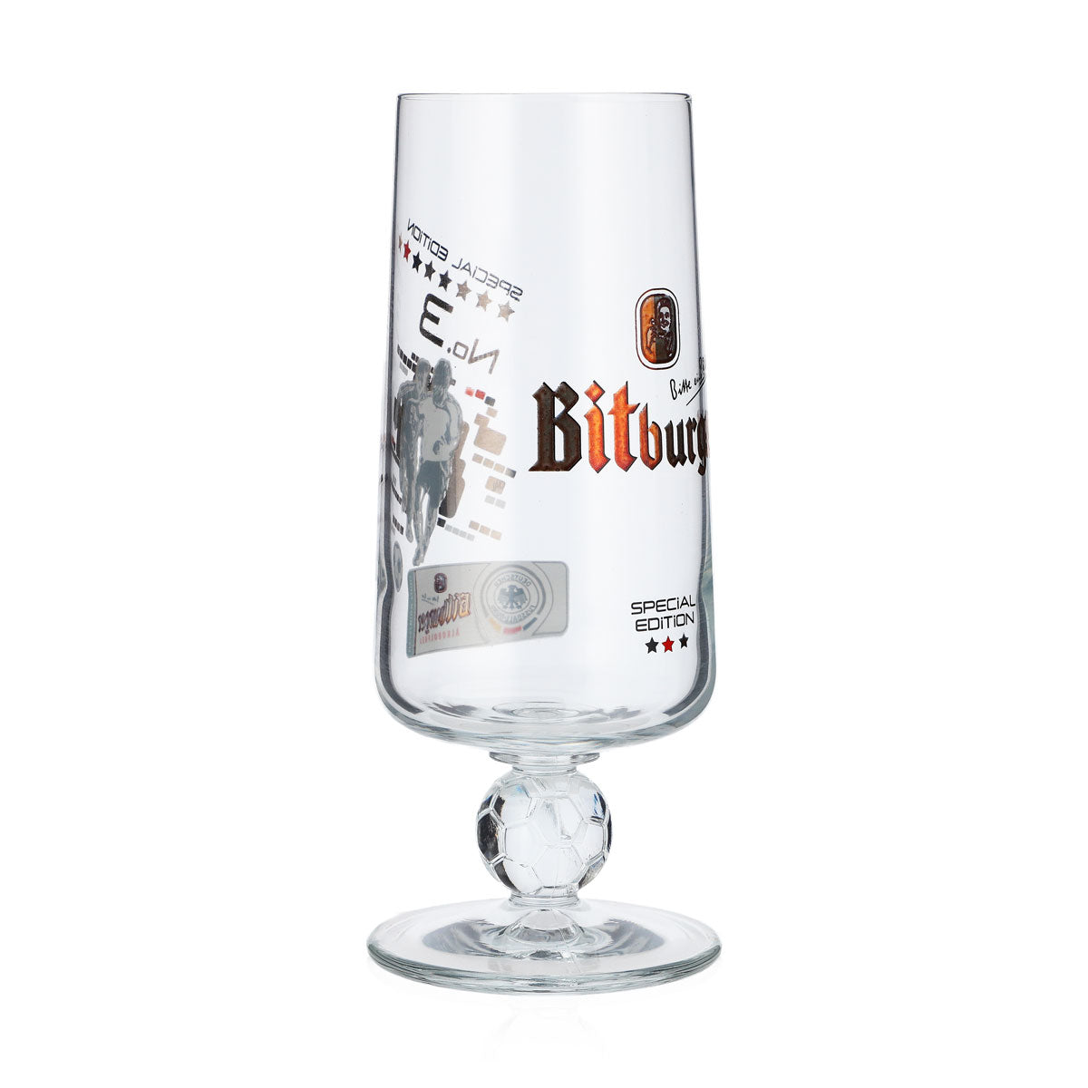 Bitburger Beer Glass Beer Glasses 0.25l Special Edition No.3 Soccer Cup Tuple – View 2