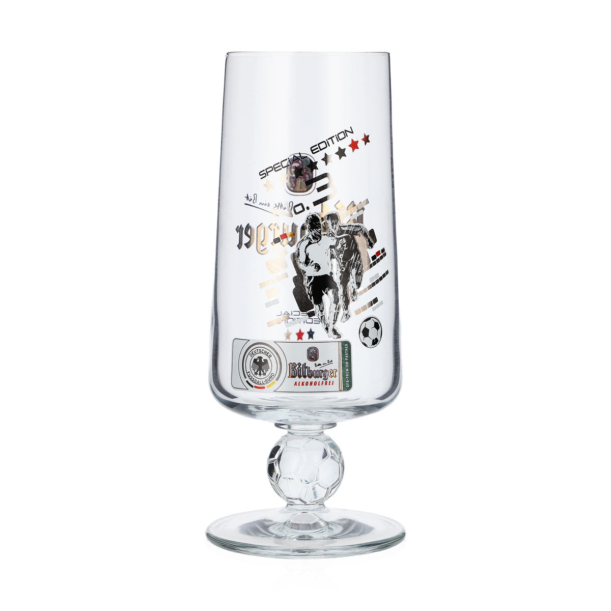 Bitburger Beer Glass Beer Glasses 0.25l Special Edition No.3 Soccer Cup Tuple – View 3