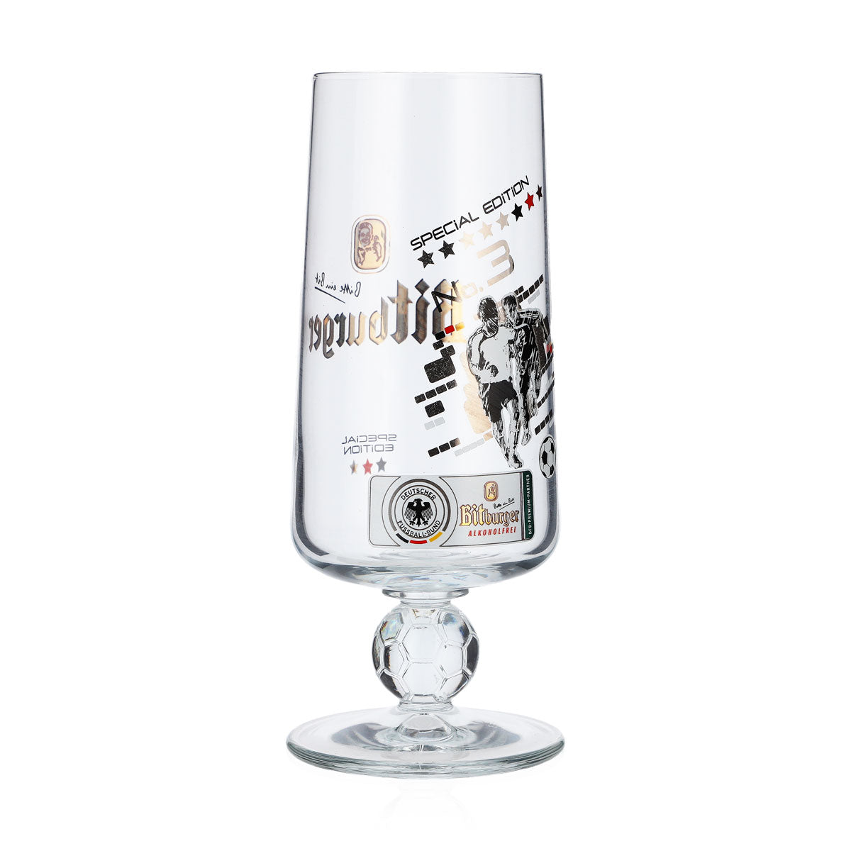 Bitburger Beer Glass Beer Glasses 0.25l Special Edition No.3 Soccer Cup Tuple – View 4