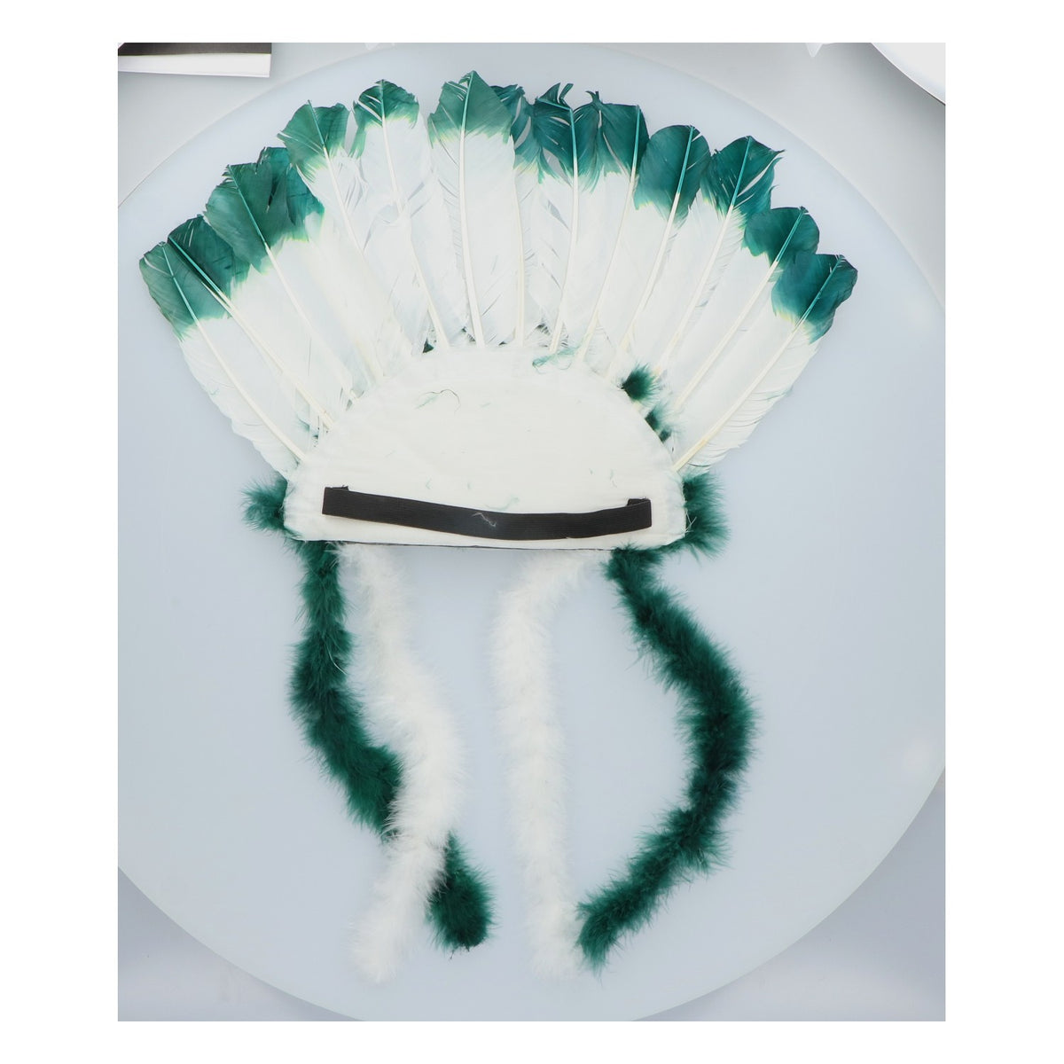 Bitburger Beer Native American Headdress Carnival Green/White – View 2