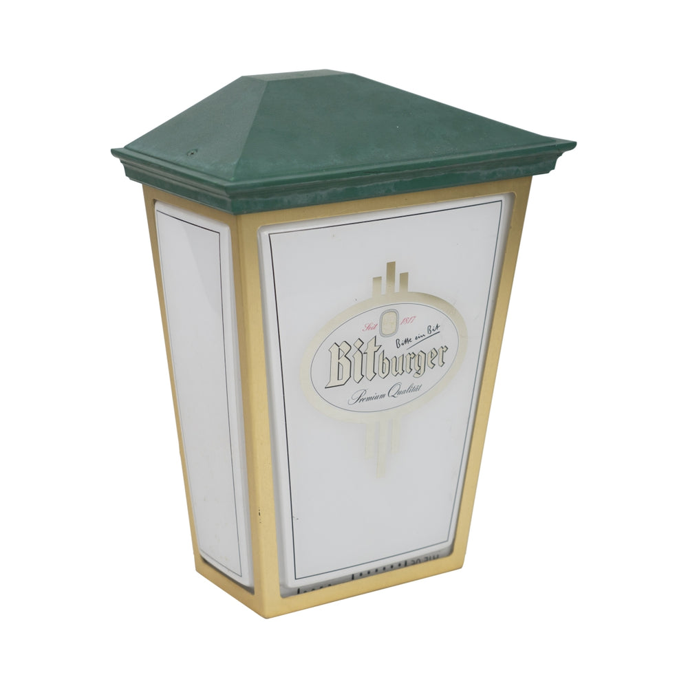 Bitburger beer lantern wall lamp light gastro beer garden brewery light bar