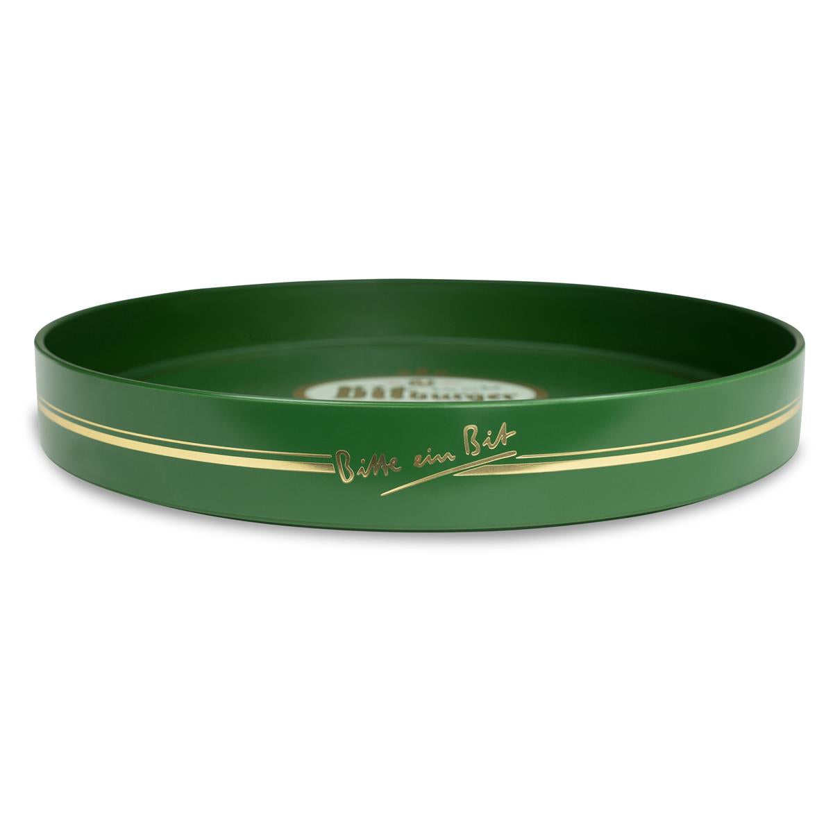 Bitburger beer tray Serving tray Waiter's tray Green Non-slip High rim – View 3