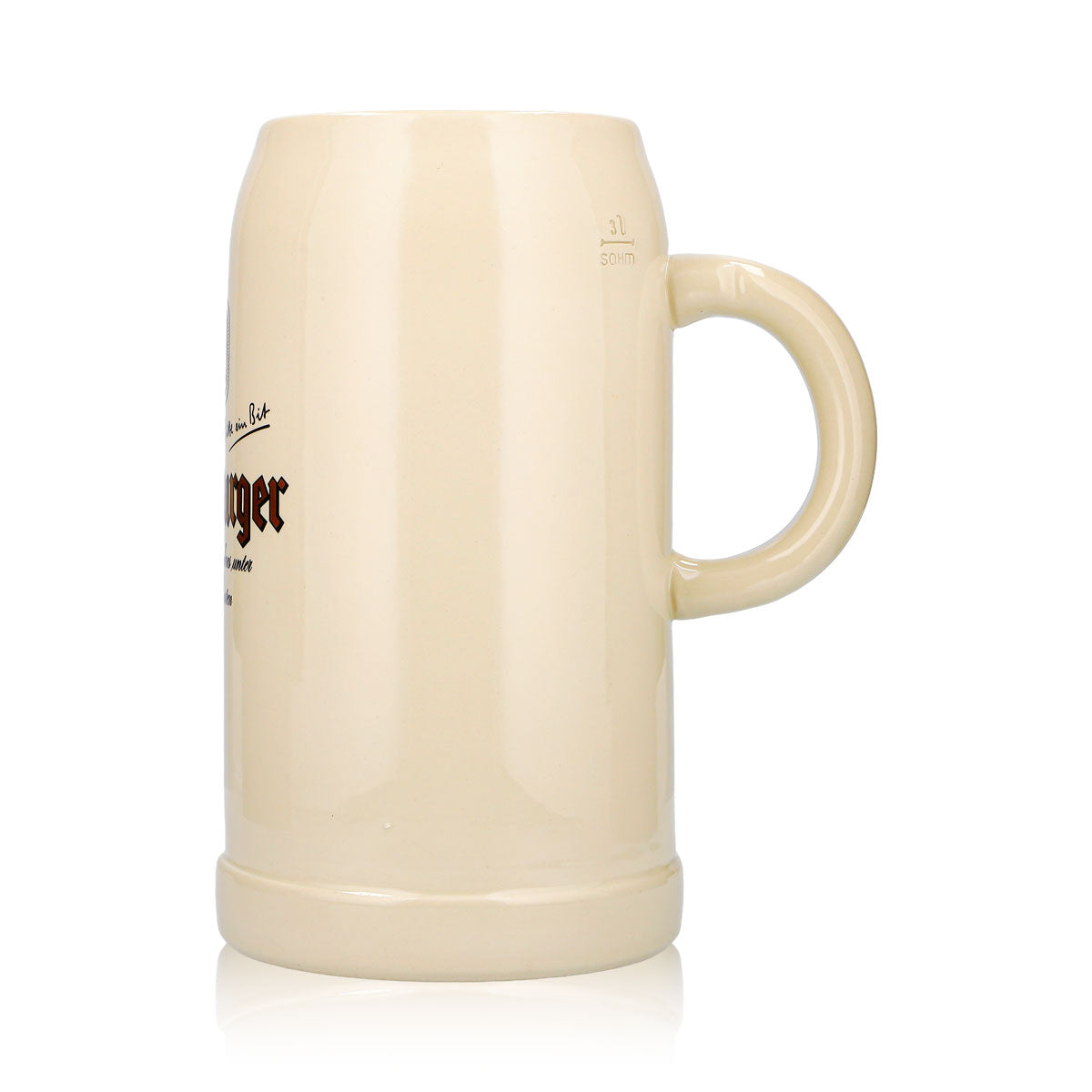 Bitburger Beer Mug, 3 L, XXXL, Earthenware, Seidel Brewery – View 5