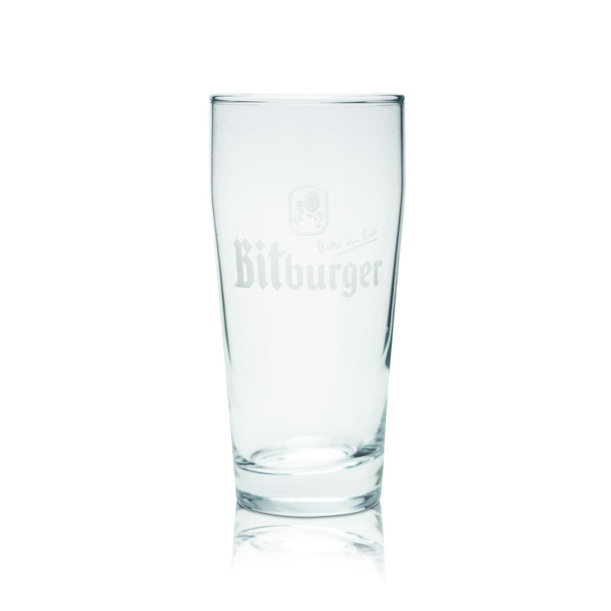 Bitburger Pils beer glass 0,38l Willi mug glasses glazed relief brewery