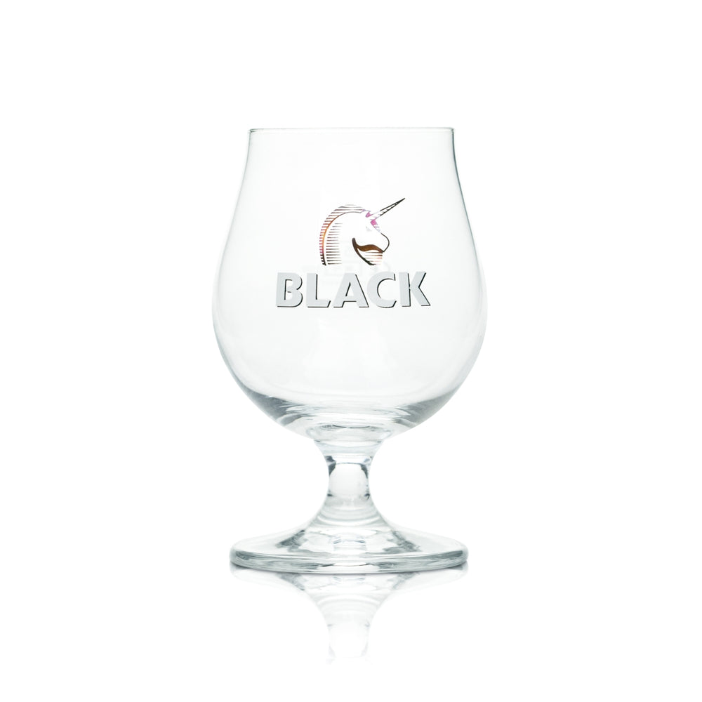 Black beer glass 0.25 l trophy tumbler tulip glasses unicorn unicorn brewery
