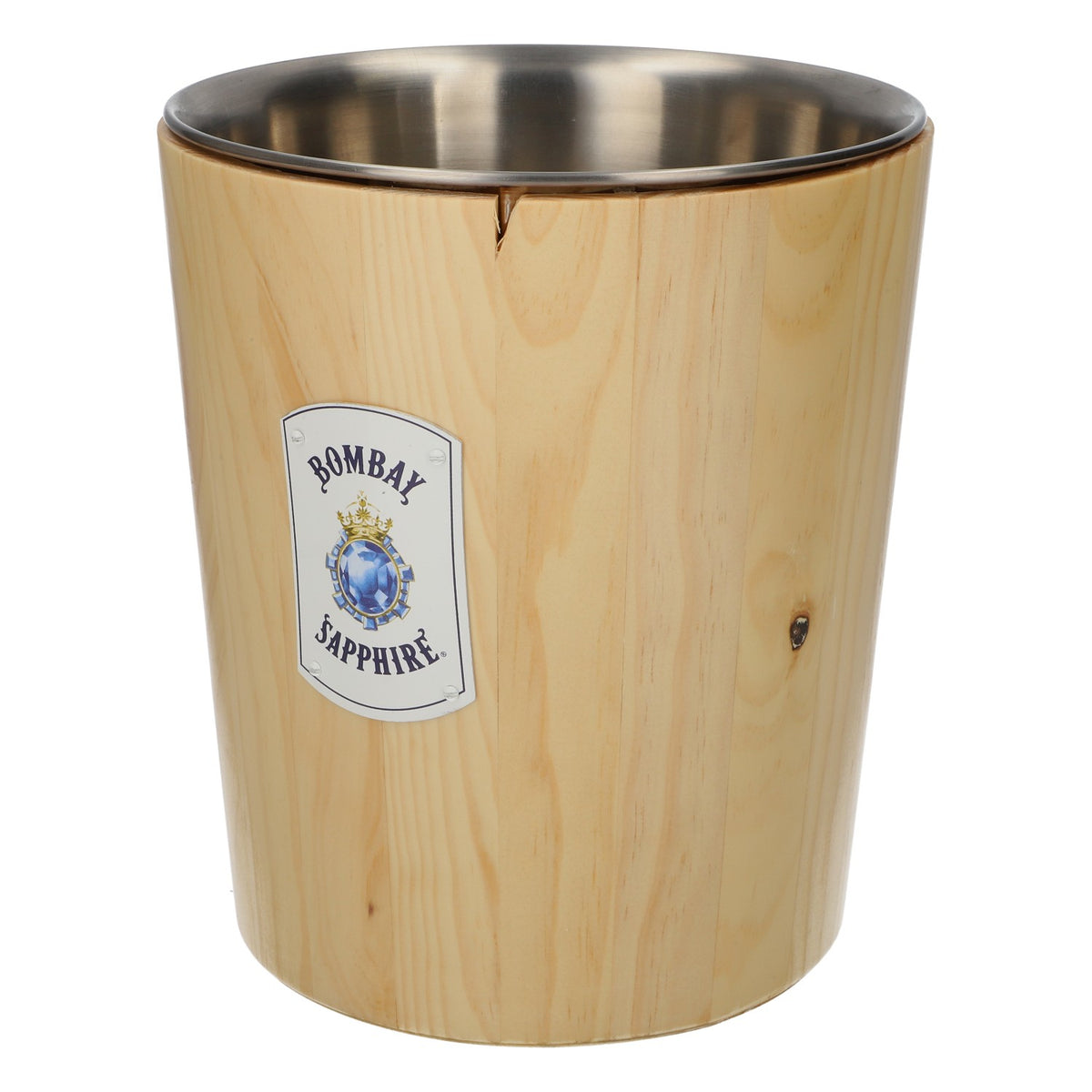Bombay Sapphire Gin Ice Bucket Bottle Cooler, Wood-Look Metal, for 0.7 L Bottles – View 3