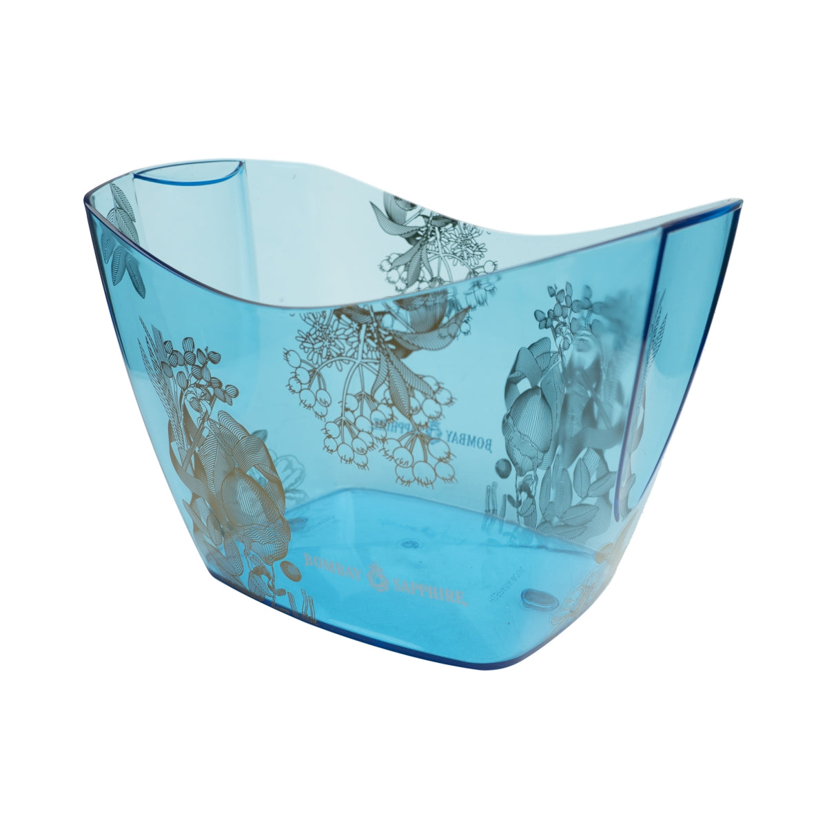 Bombay Sapphire Gin Cooler Magnum LED Blue Gold Ice Box Bottle Container Ice Bucket
