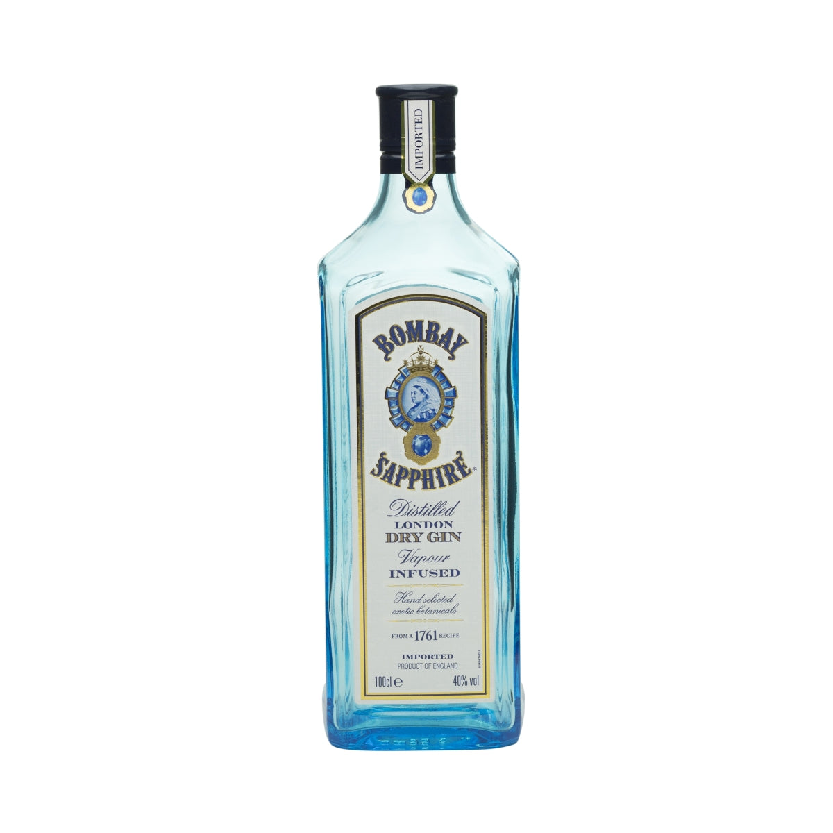 Bombay Sapphire Gin empty display bottle 1l dummy decorative bottle EMPTY Bar blue