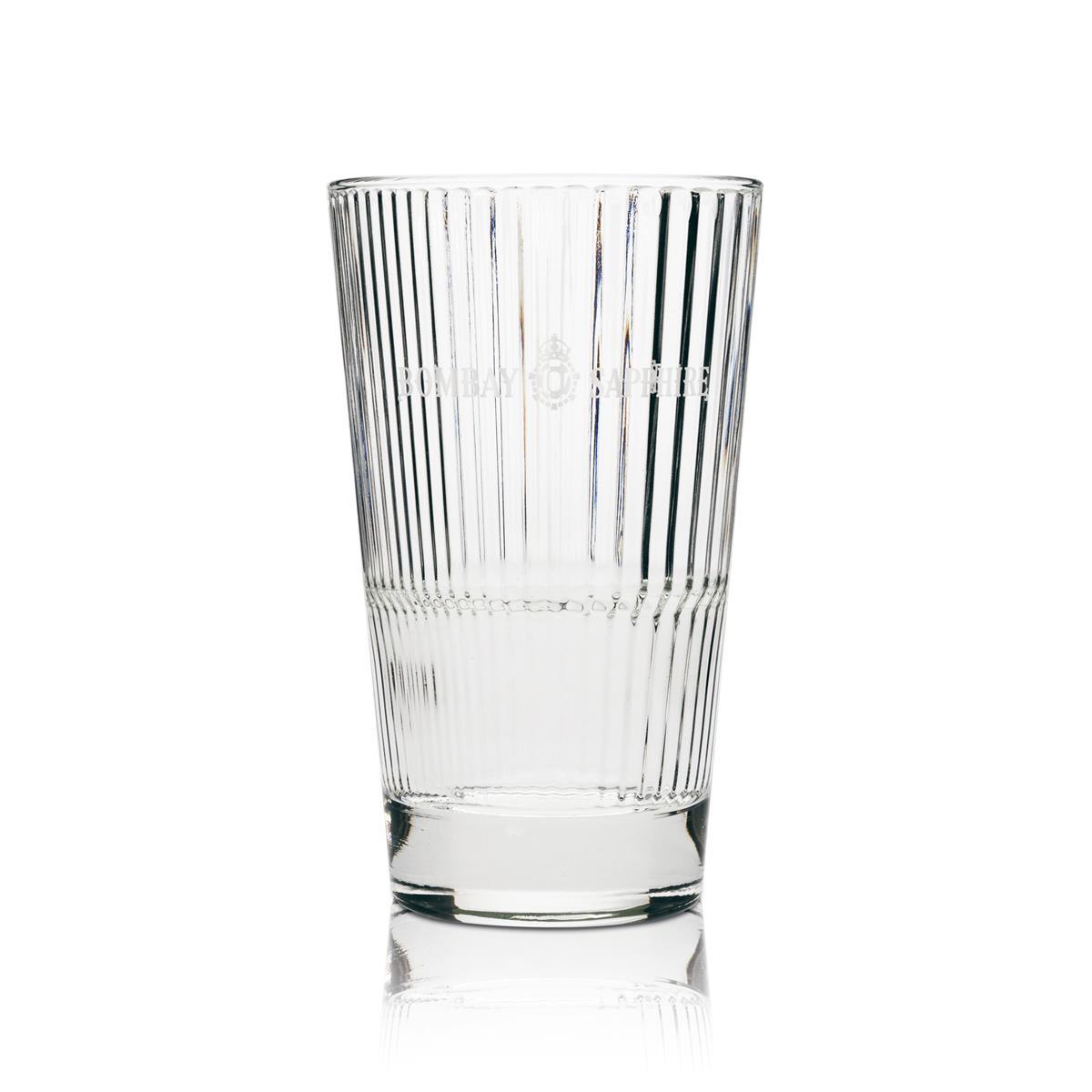 Bombay Sapphire Glasses, Set of 6, 0.4 L Long Drink Glass, Timeless Relief Gin and Tonic – View 3