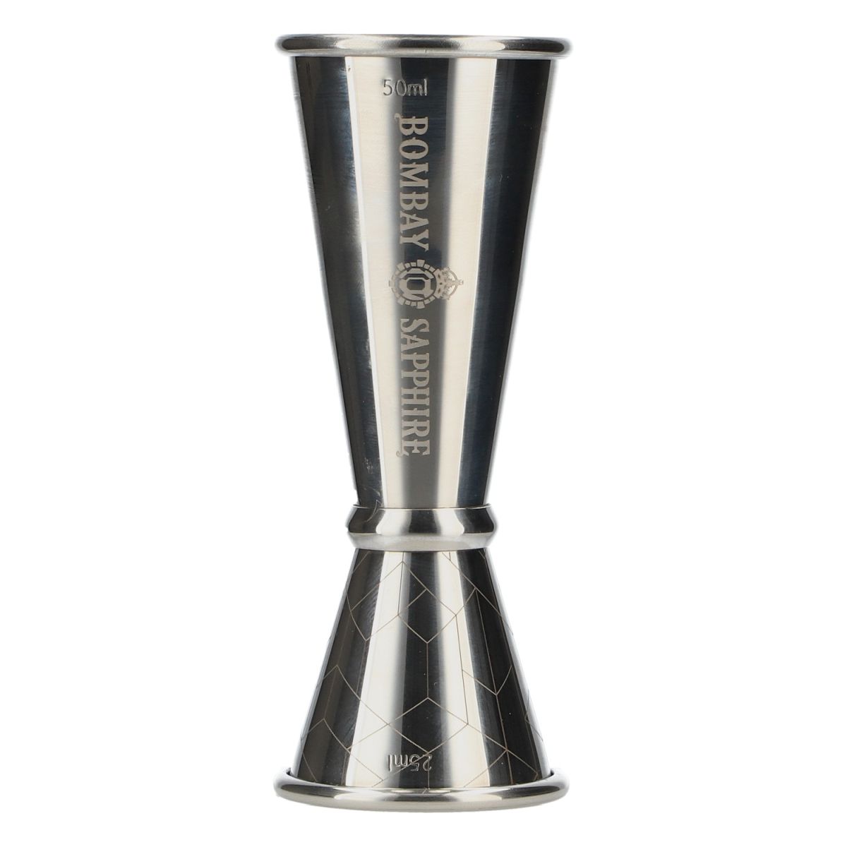 Bombay Sapphire Jigger Bonzer Barware Silver Stainless Steel Bar Accessories