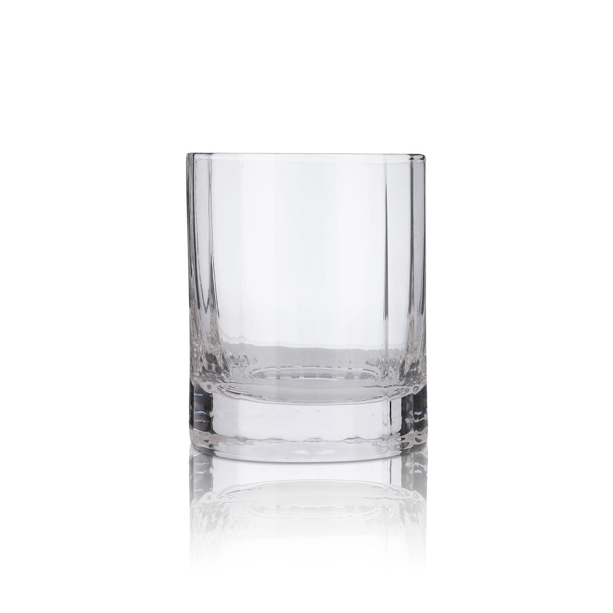 Botucal Rum Glass Tumblers with Relief Cut Contour, Elegant
