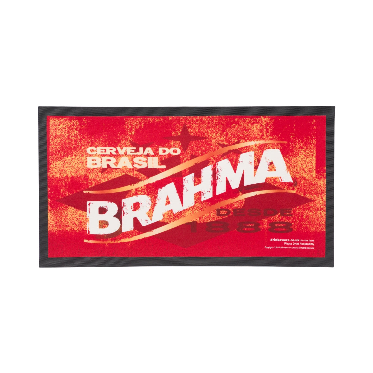 Brahma Beer Bar Mat 44x24cm Red Cerveja Do Brasil Glasses Runner Draining Mat