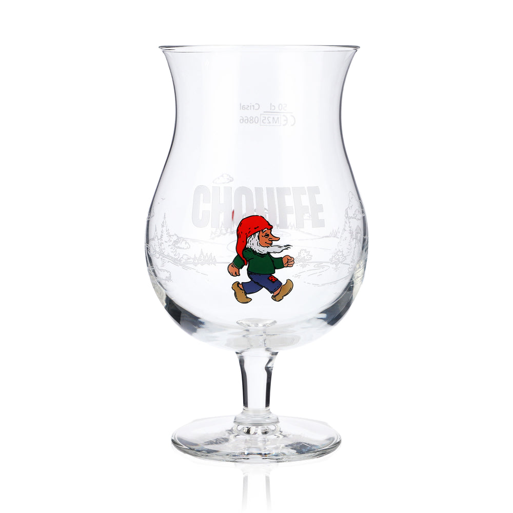 Brasserie D'Achouffe Beer Glasses 0.5l Goblet "Chouffe" Running Dwarf