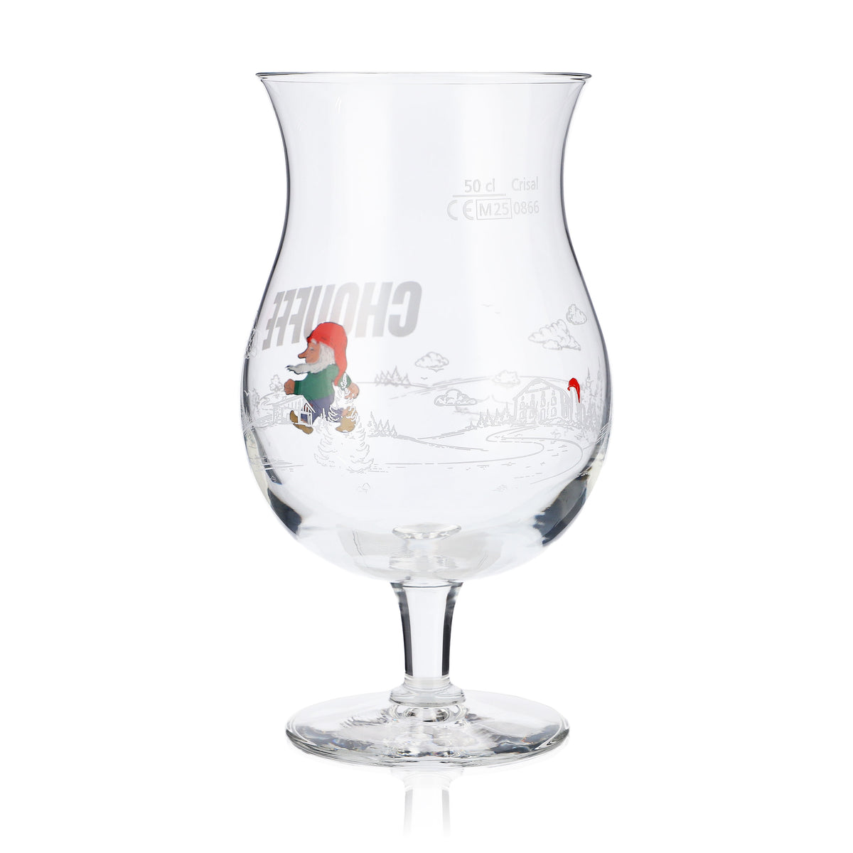 Brasserie D'Achouffe Beer Glasses 0.5l Goblet "Chouffe" Running Dwarf – View 3